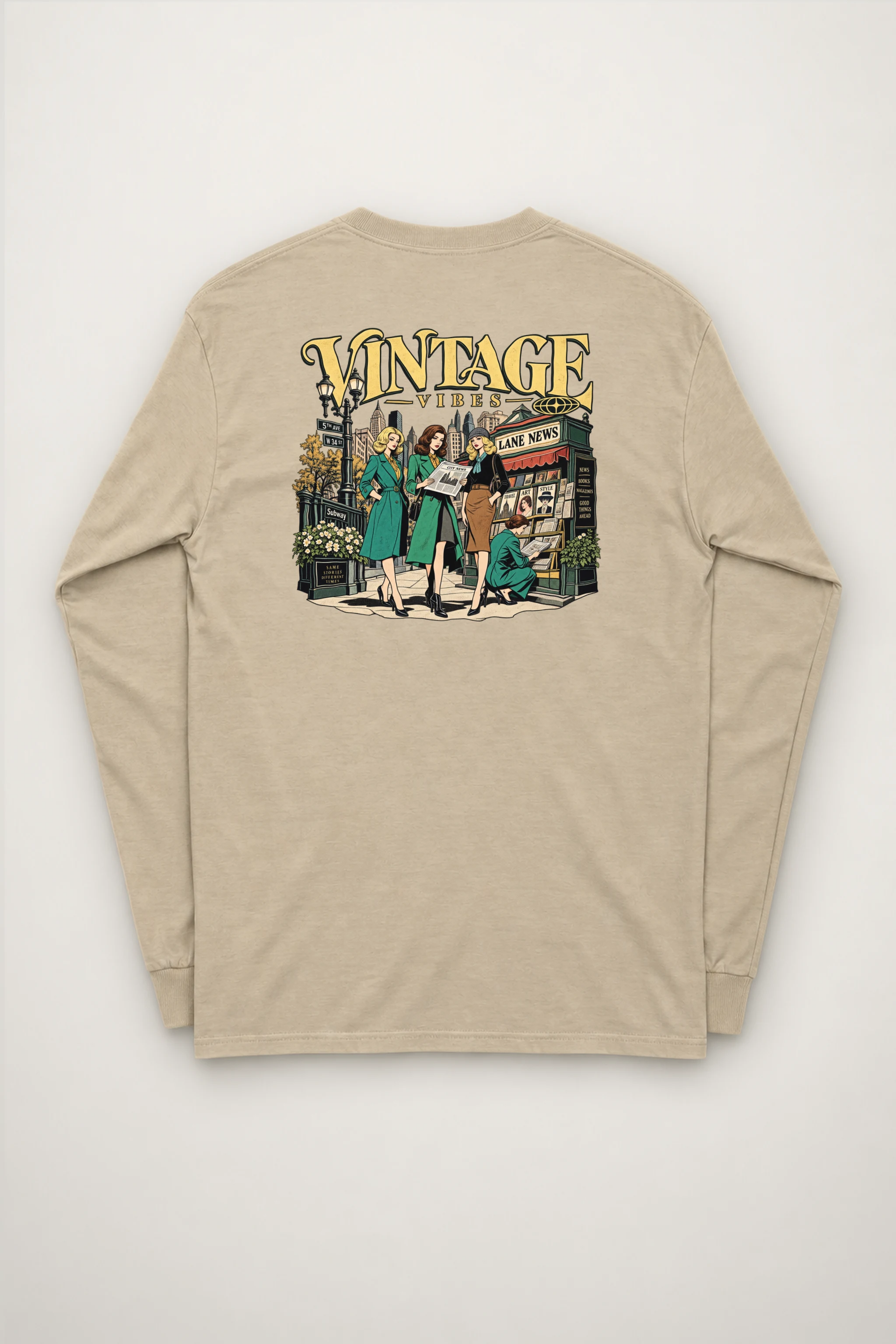 "City News Lane" Unisex Longsleeve T-shirt