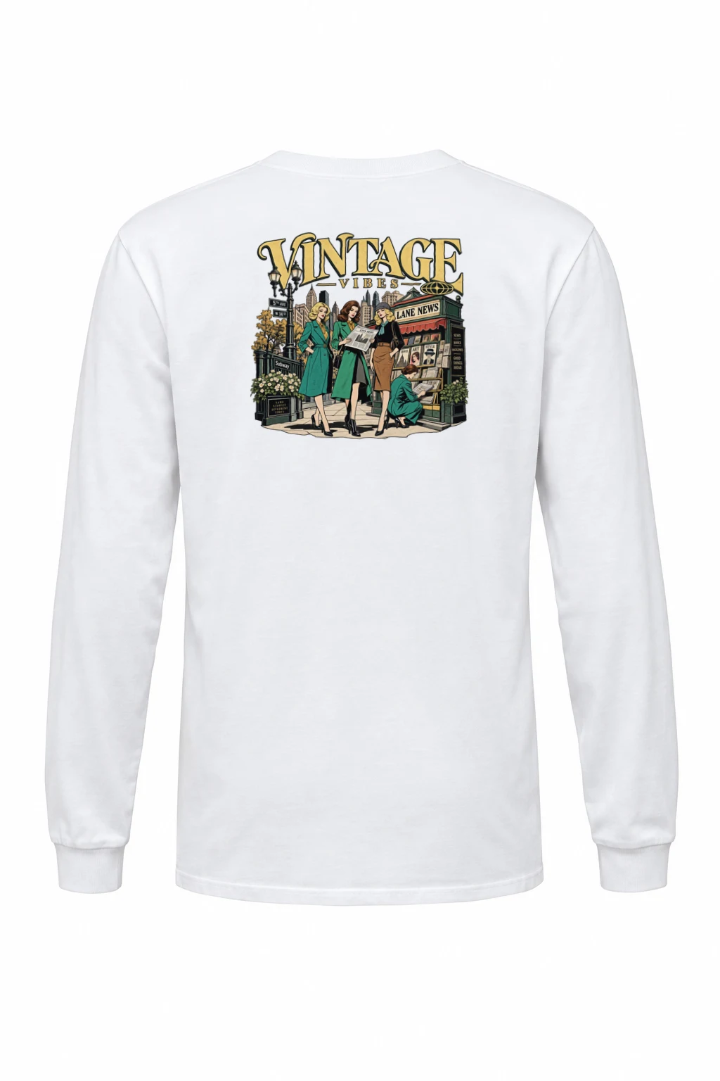 "City News Lane" Unisex Longsleeve T-shirt | Gildan 2400