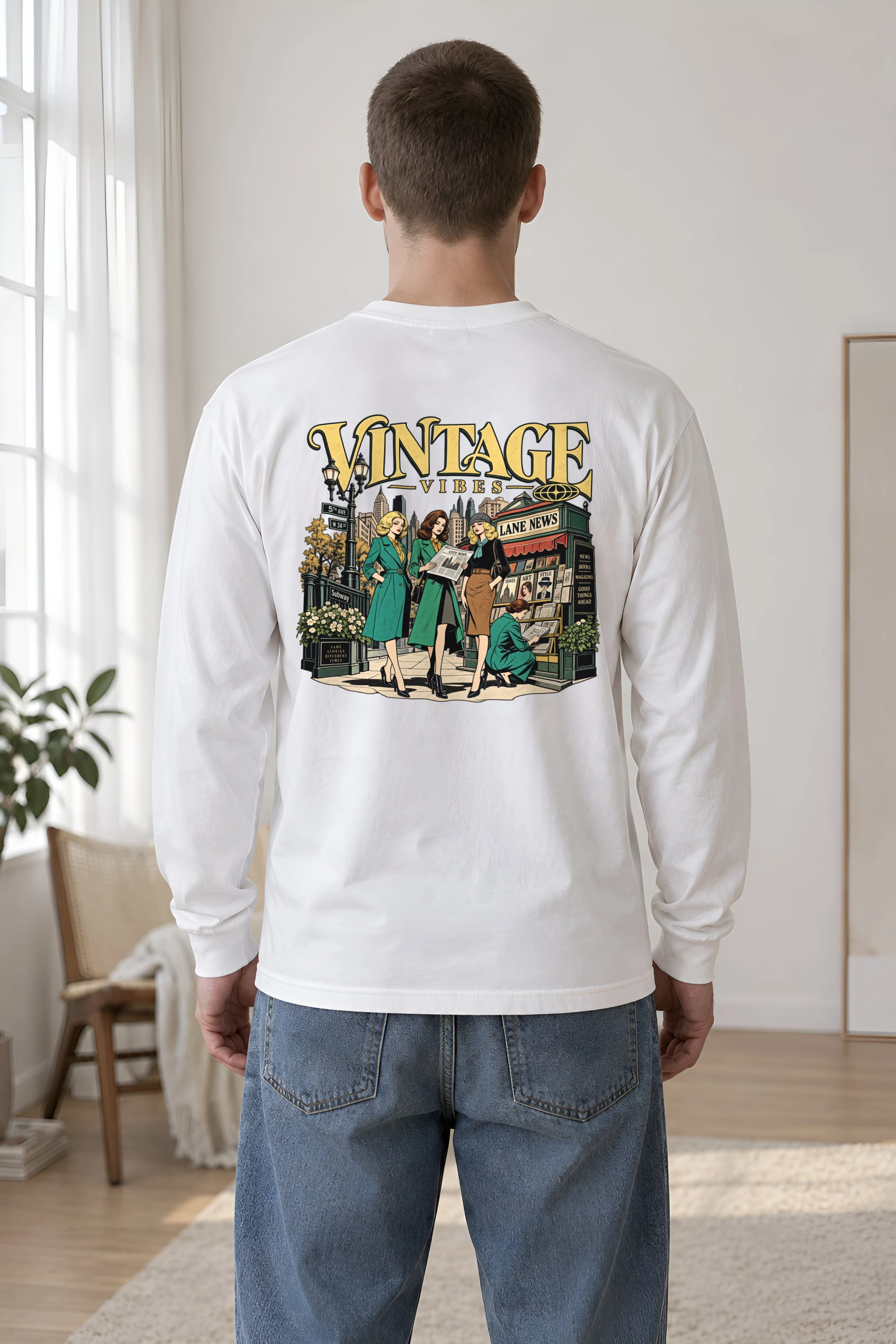 "City News Lane" Unisex Longsleeve T-shirt