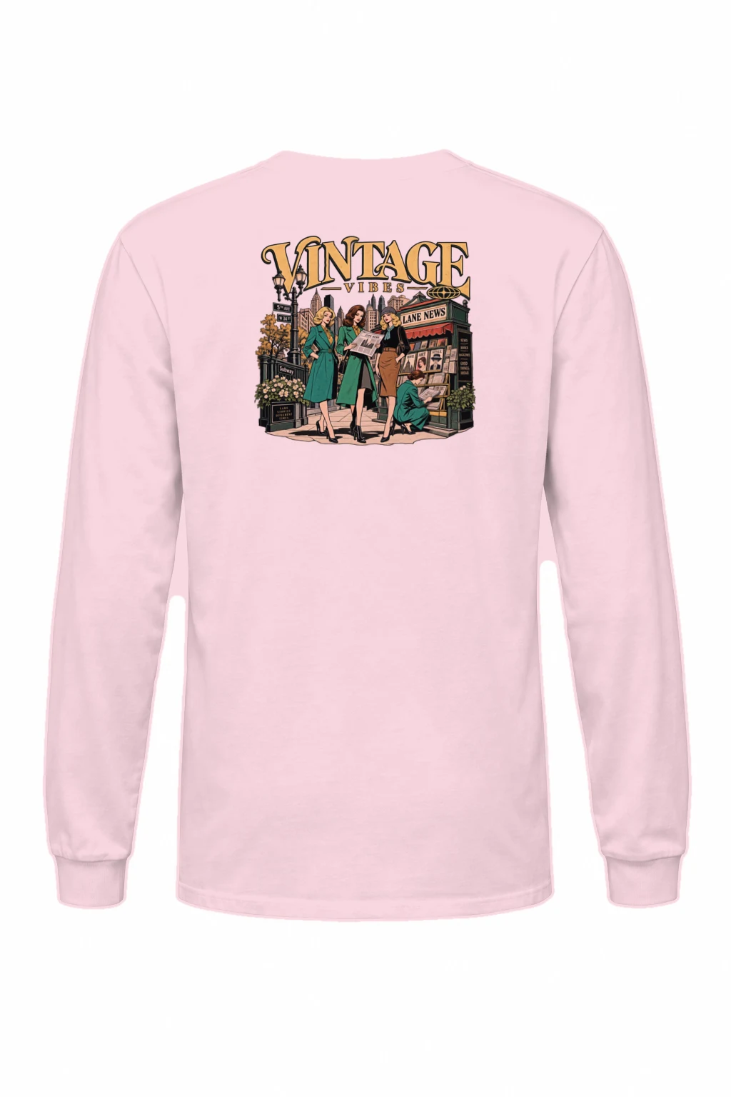 "City News Lane" Unisex Longsleeve T-shirt | Gildan 2400