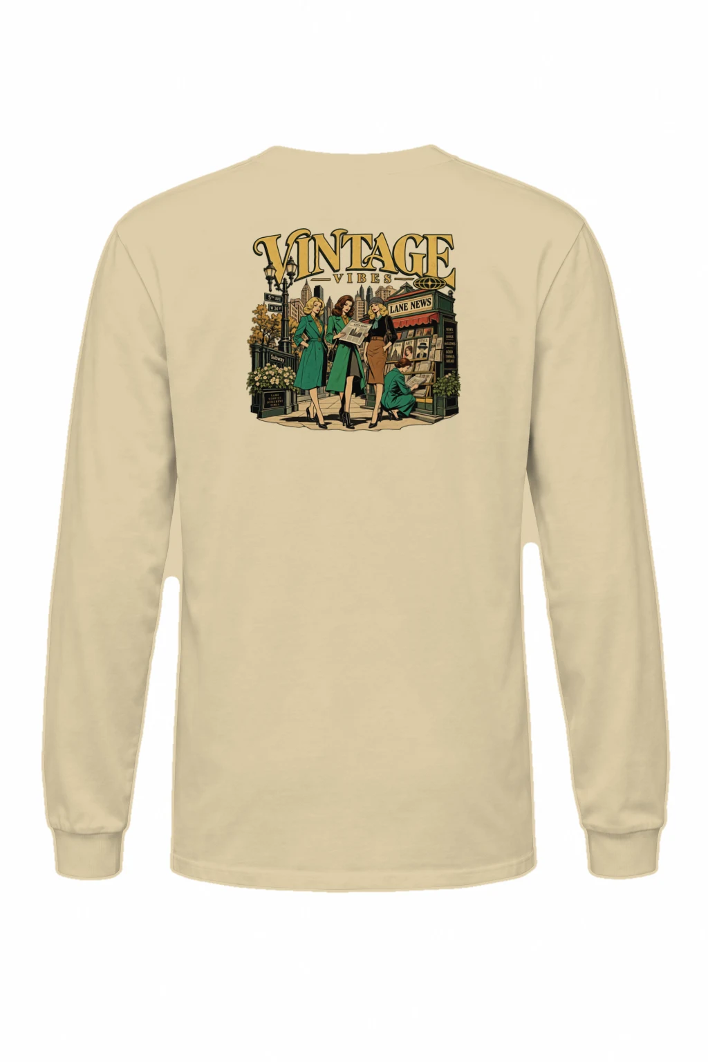 "City News Lane" Unisex Longsleeve T-shirt | Gildan 2400