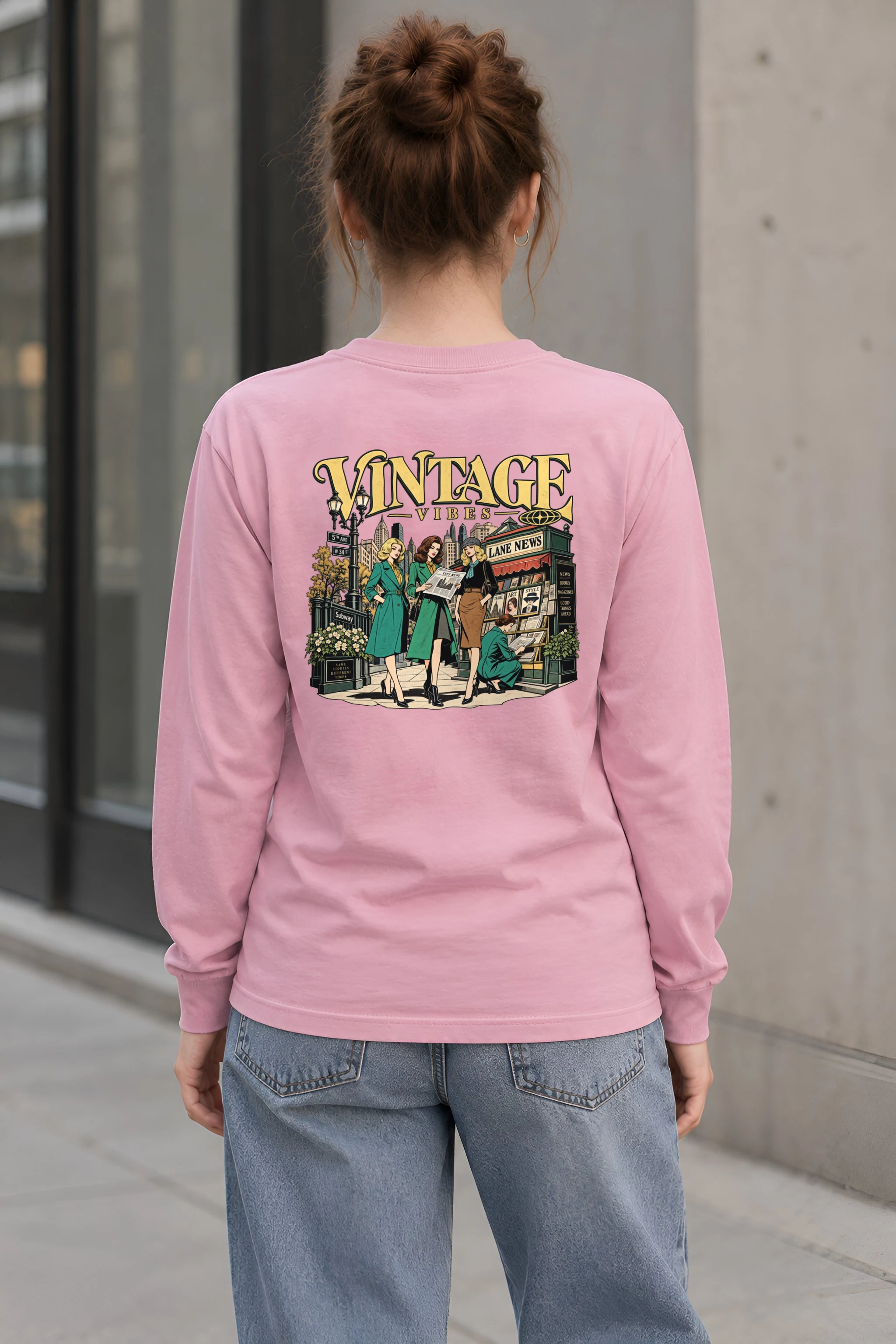 "City News Lane" Unisex Longsleeve T-shirt