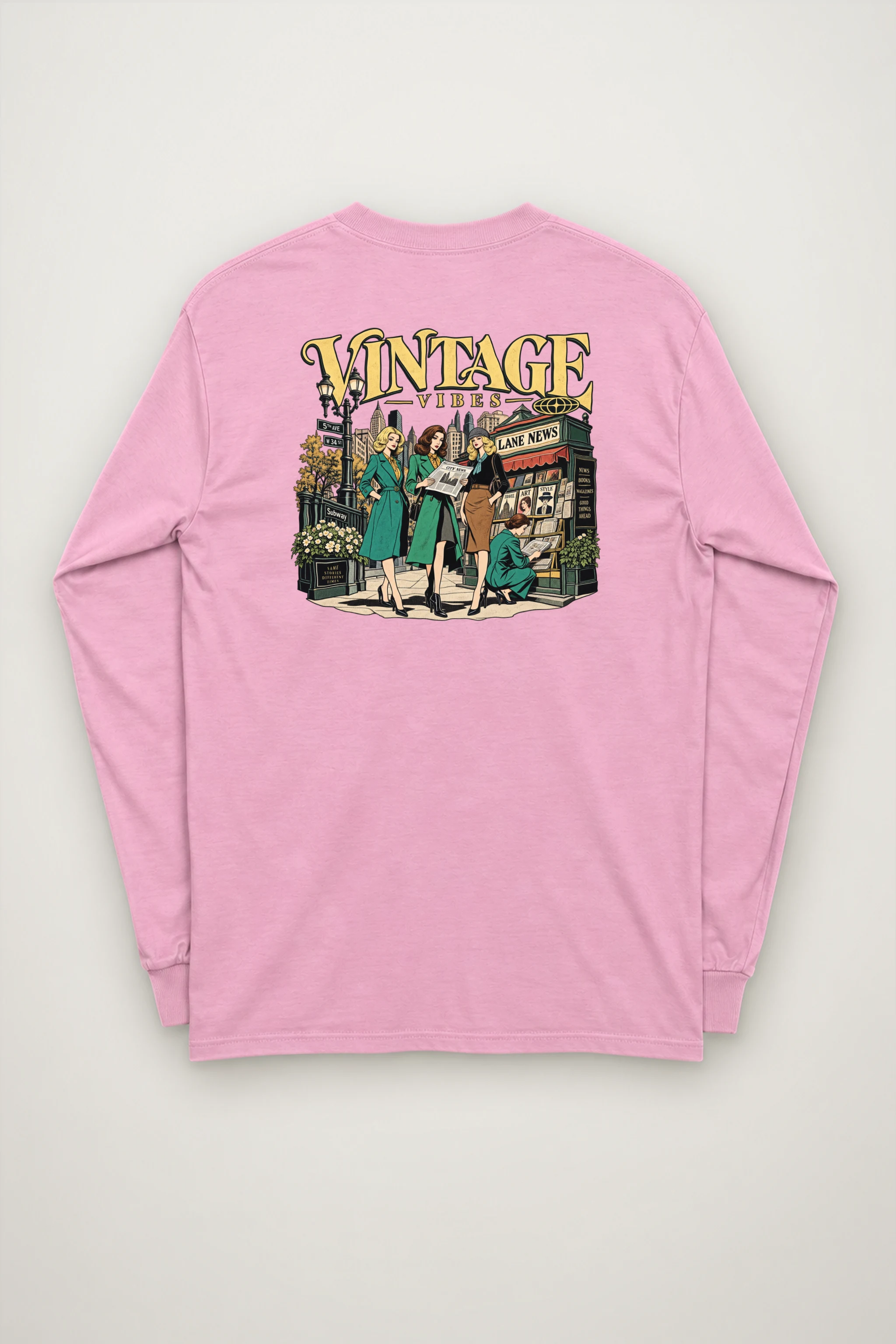 "City News Lane" Unisex Longsleeve T-shirt
