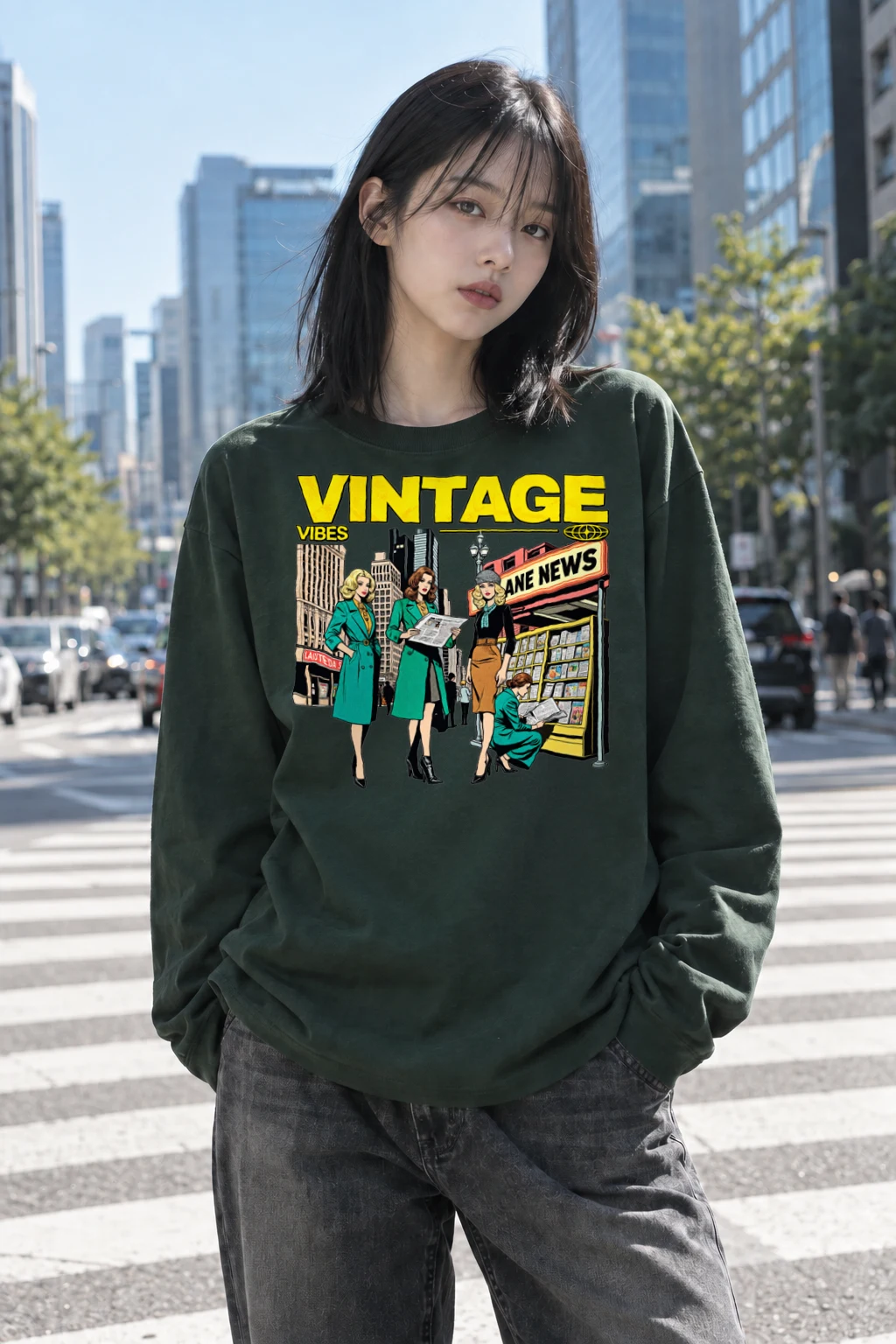 "City Newsstand" Unisex Longsleeve T-shirt | Gildan 2400
