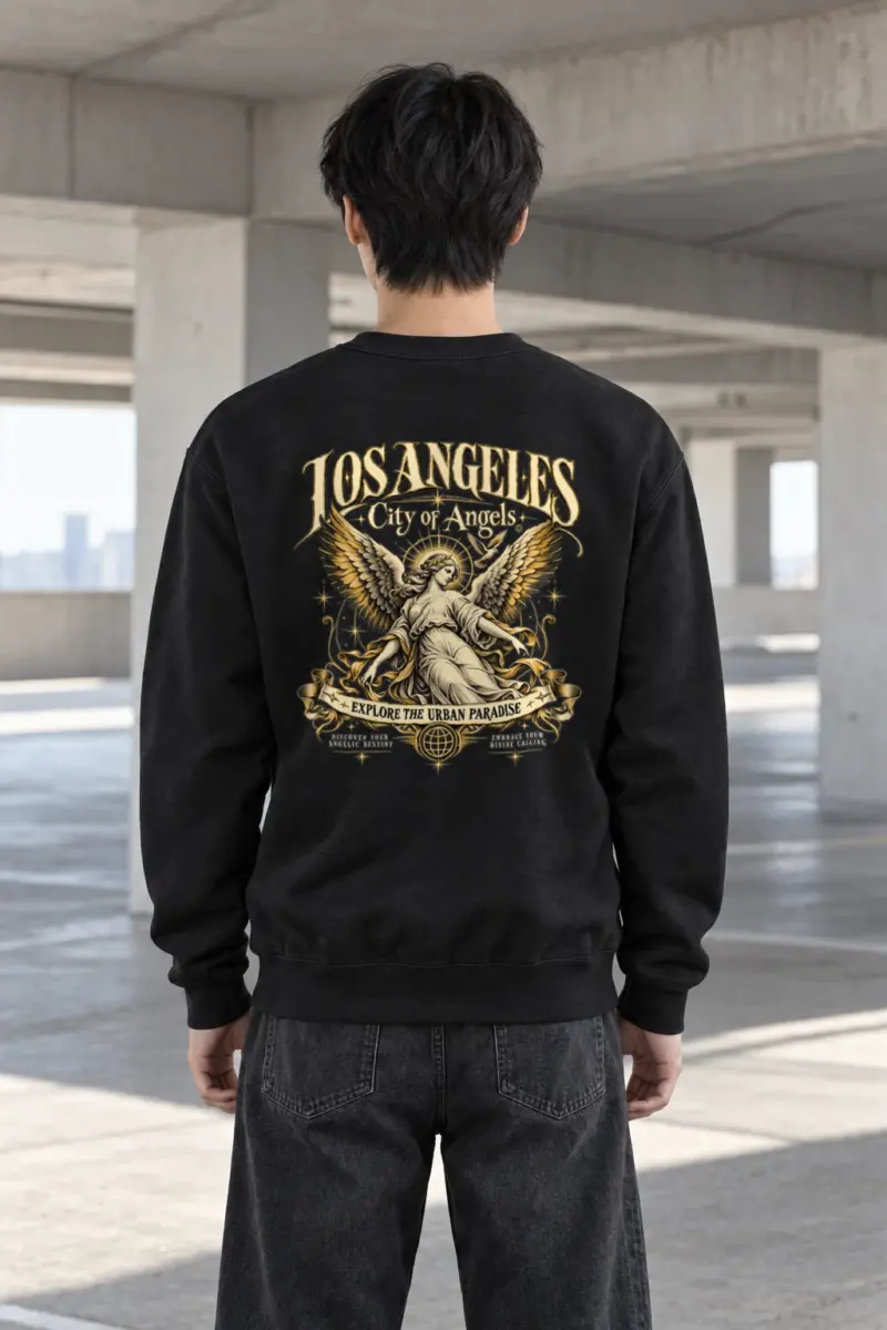 "City Of Angels" Heavy Blend Unisex Crewneck Sweatshirt | Gildan 18000