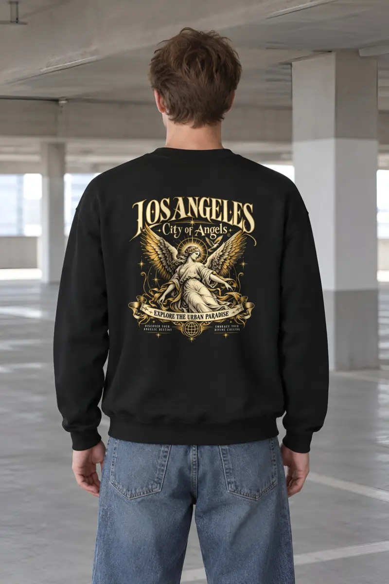 "City Of Angels" Heavy Blend Unisex Crewneck Sweatshirt