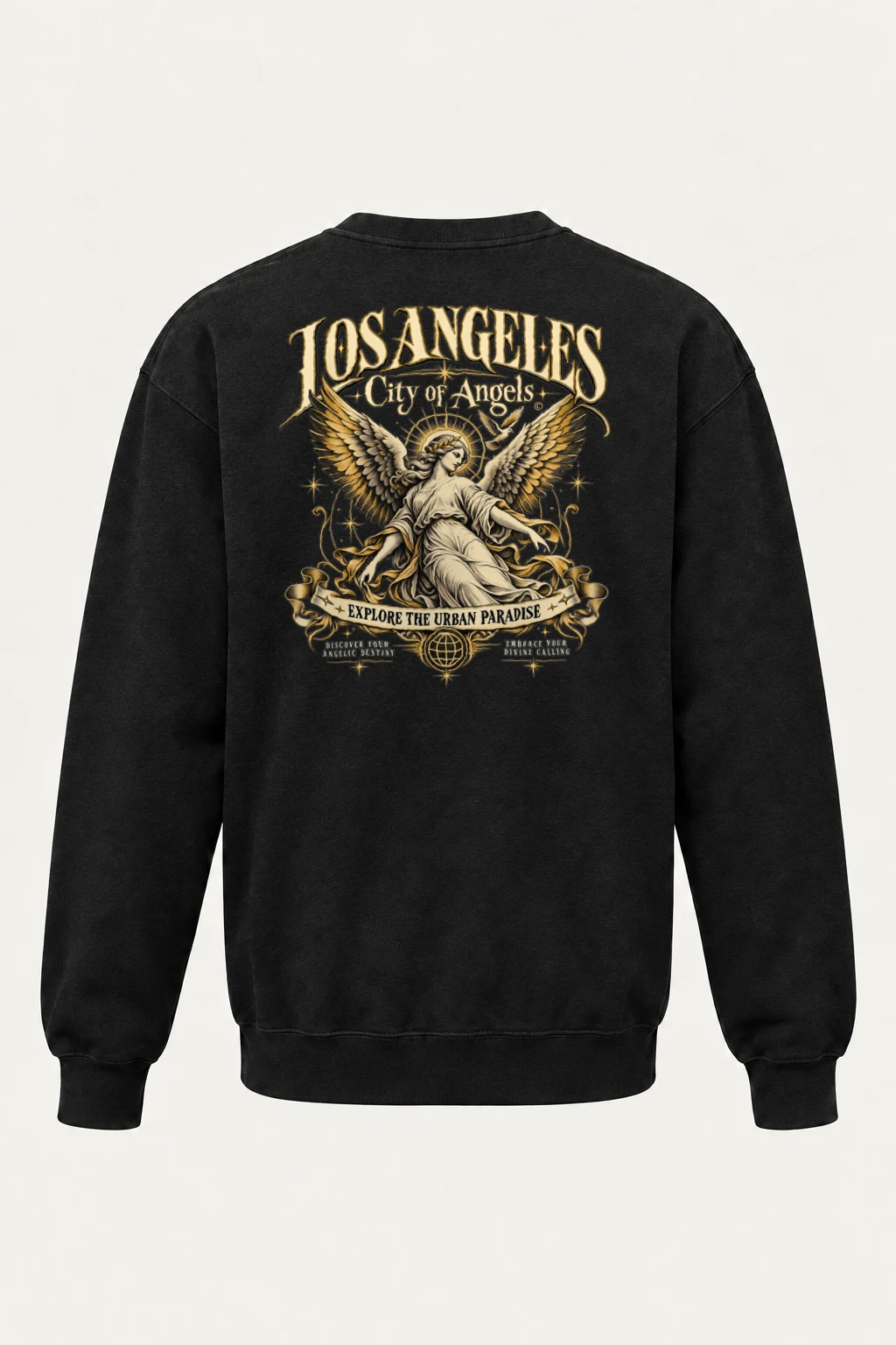 "City Of Angels" Heavy Blend Unisex Crewneck Sweatshirt | Gildan 18000
