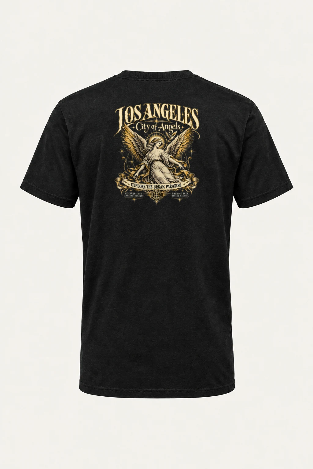 "City Of Angels" Heavyweight Unisex Crewneck T-shirt | Gildan 5000