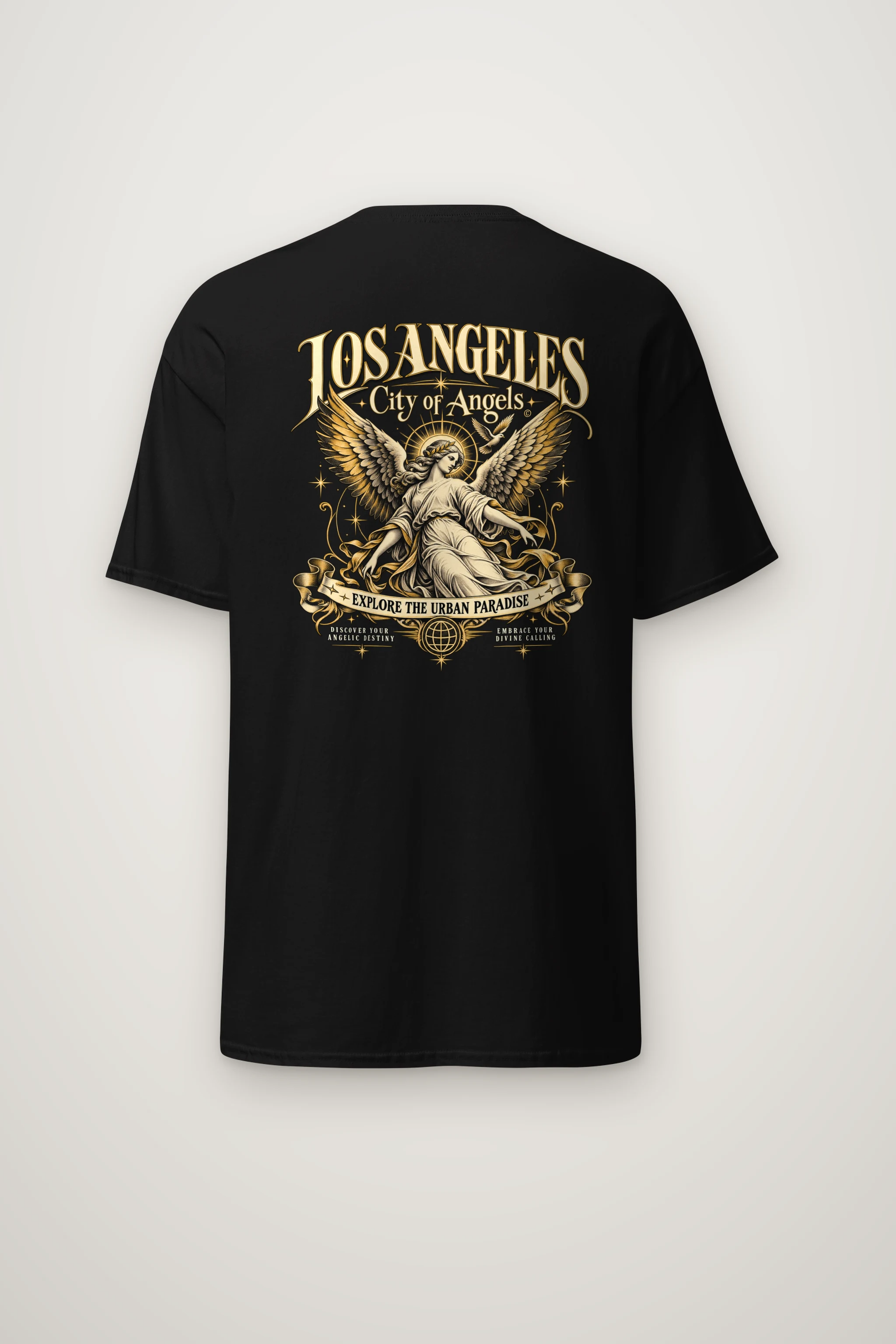 "City Of Angels" Heavyweight Unisex Crewneck T-shirt