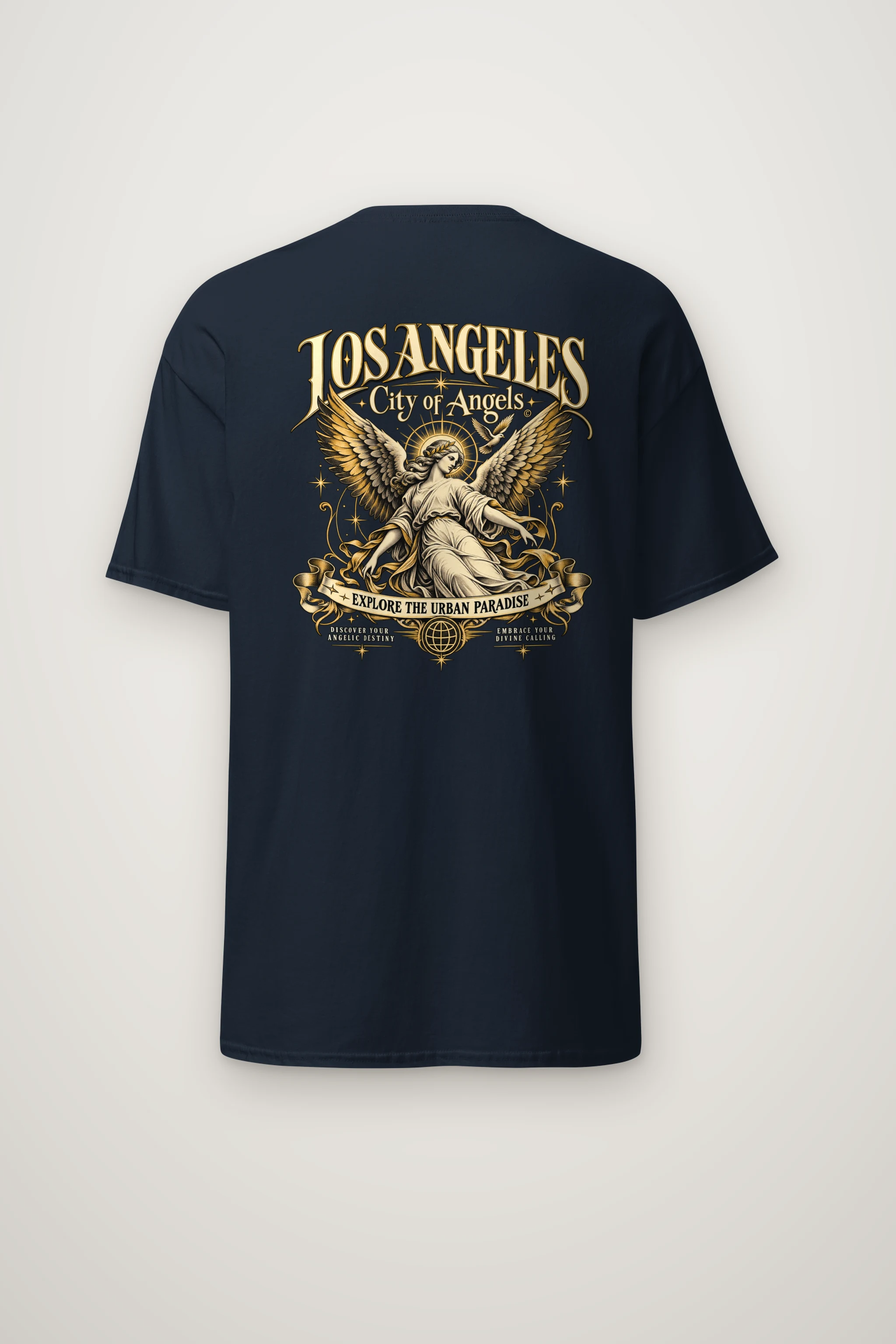 "City Of Angels" Heavyweight Unisex Crewneck T-shirt