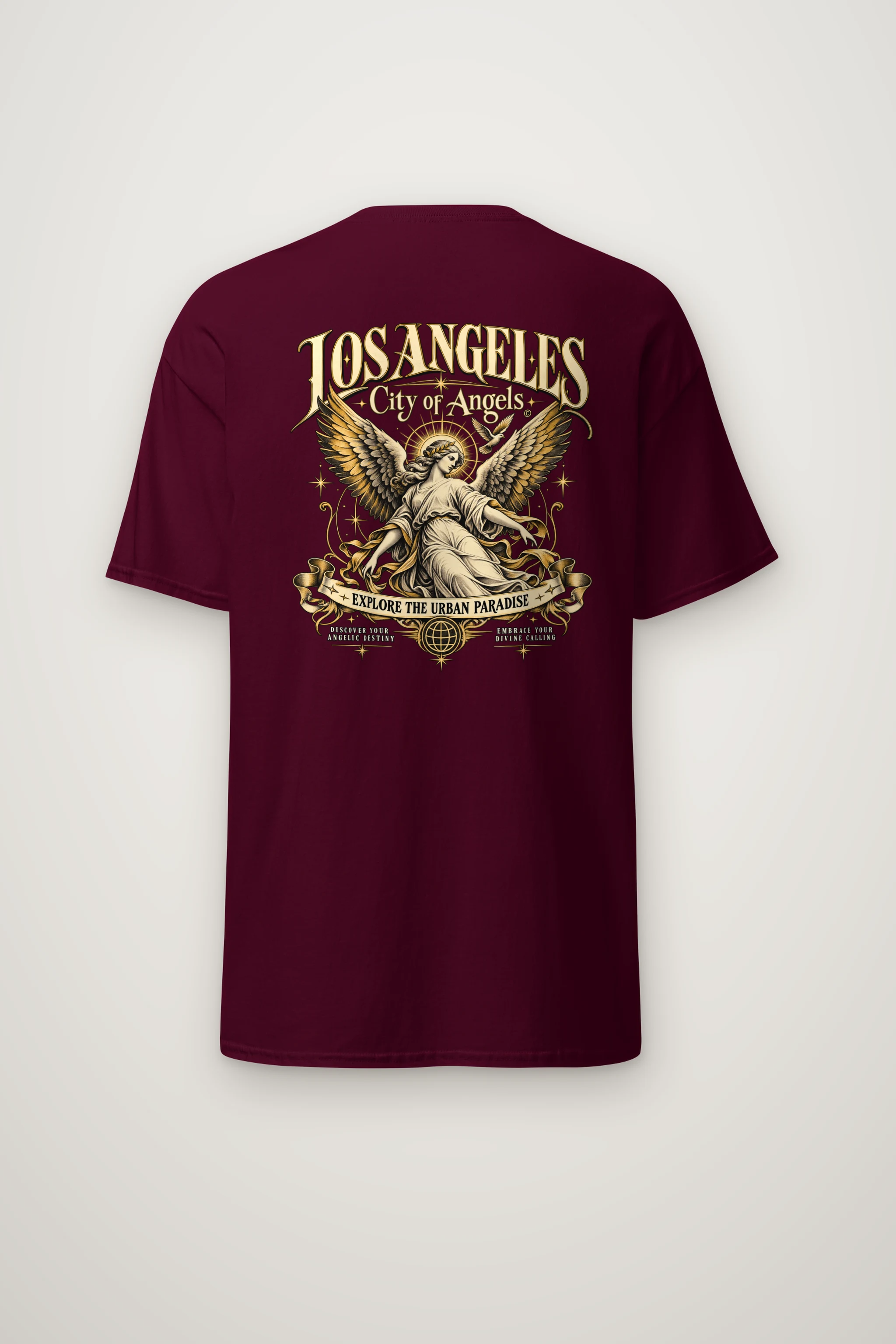 "City Of Angels" Heavyweight Unisex Crewneck T-shirt