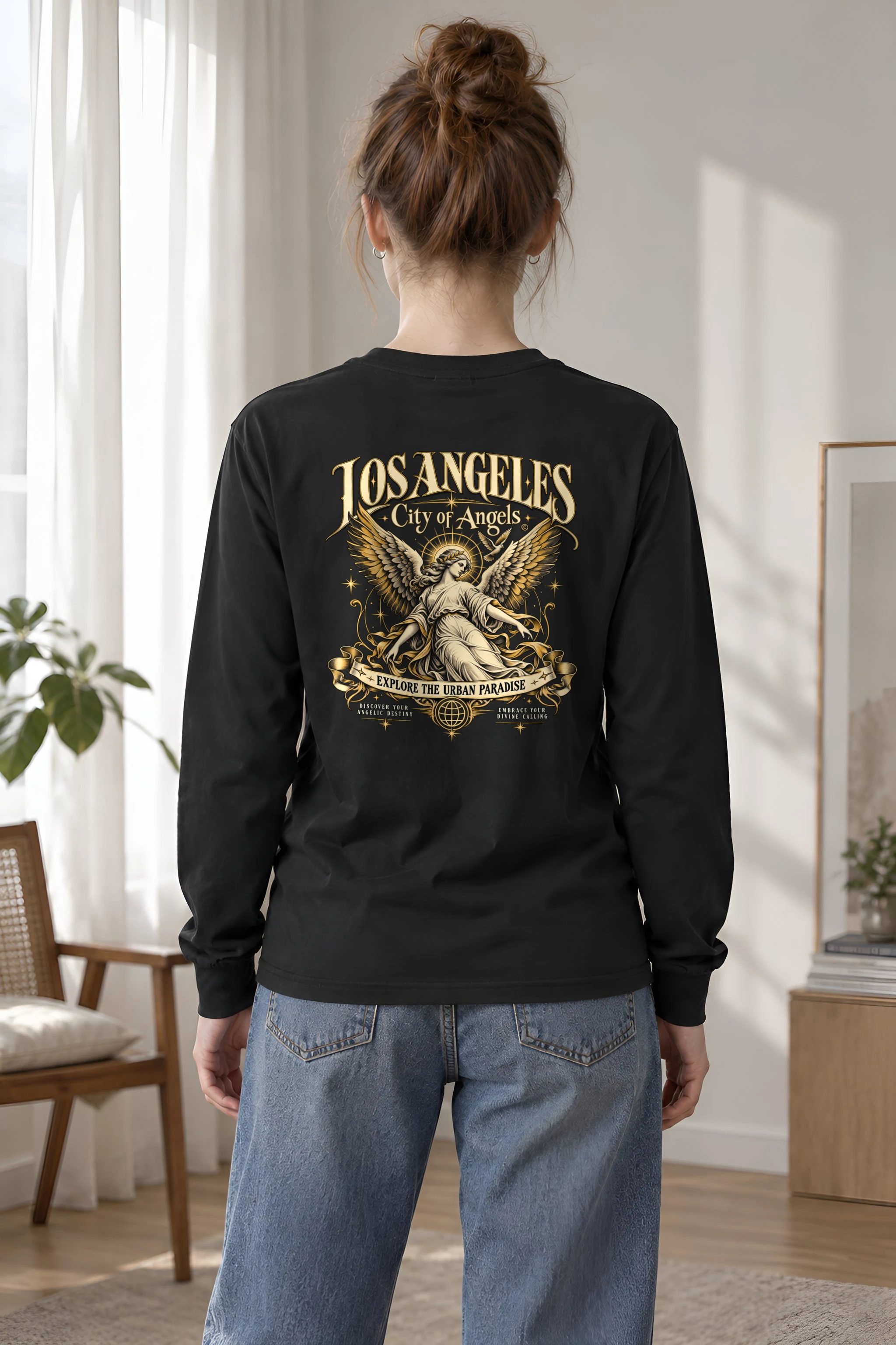 "City Of Angels" Unisex Longsleeve T-shirt