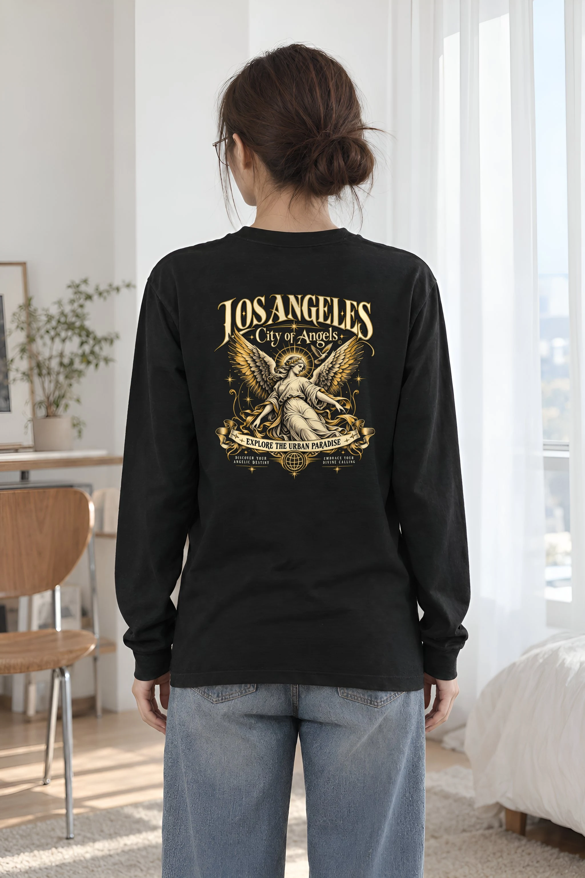 "City Of Angels" Unisex Longsleeve T-shirt