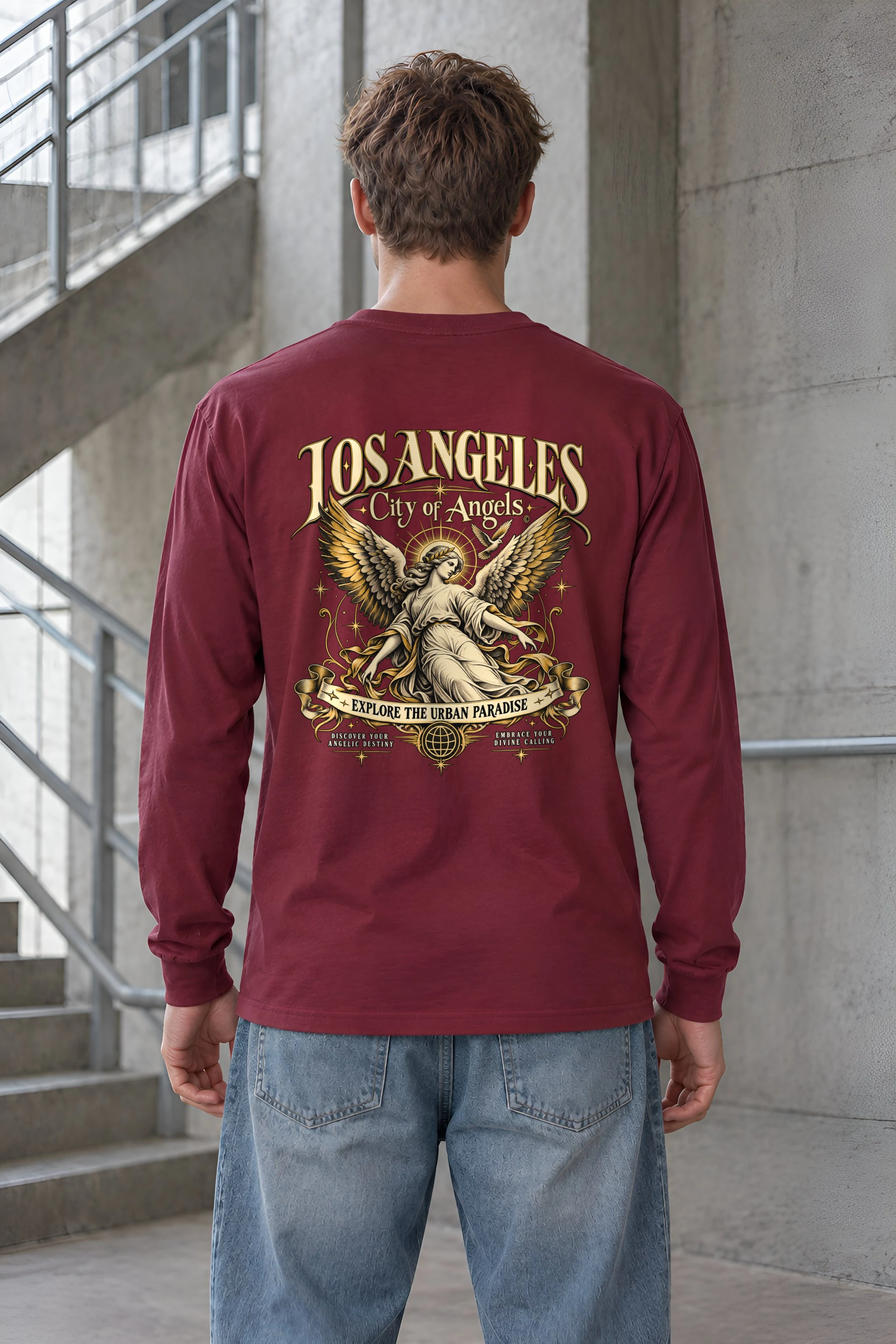 "City Of Angels" Unisex Longsleeve T-shirt