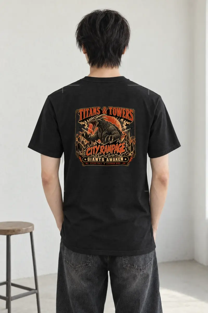 "City Rampage" Heavyweight Unisex Crewneck T-shirt