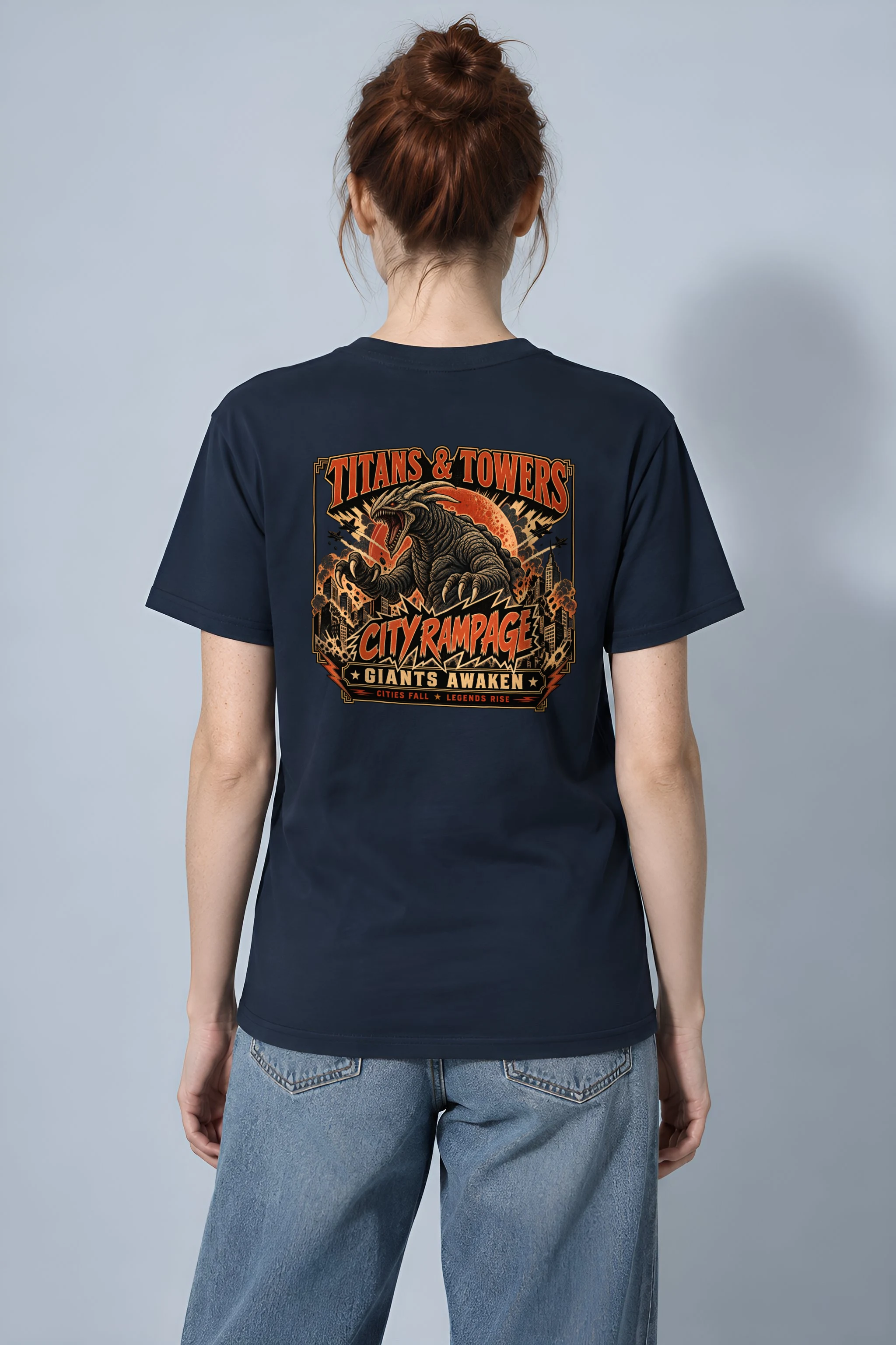 "City Rampage" Heavyweight Unisex Crewneck T-shirt