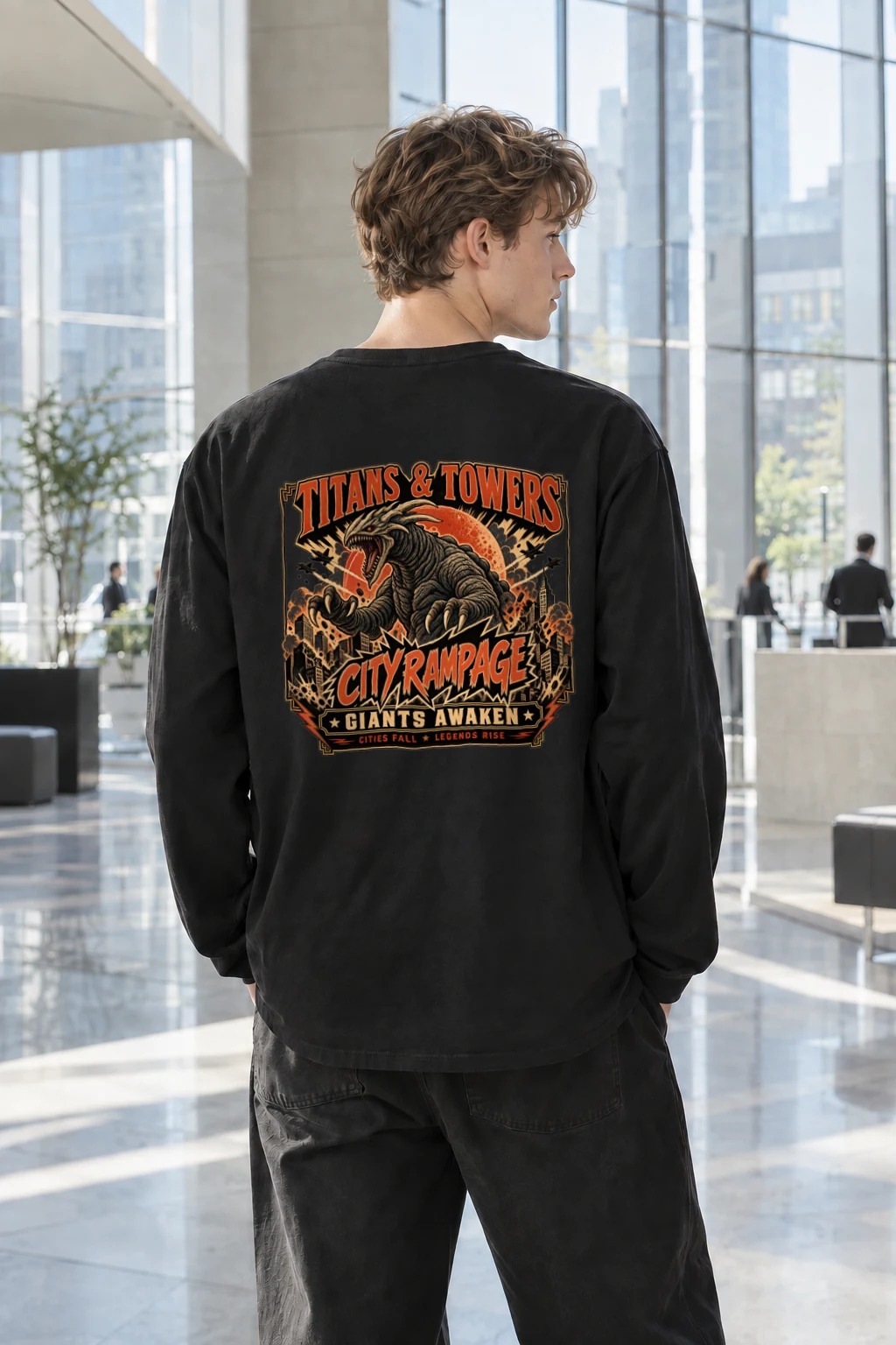 "City Rampage" Unisex Longsleeve T-shirt | Gildan 2400