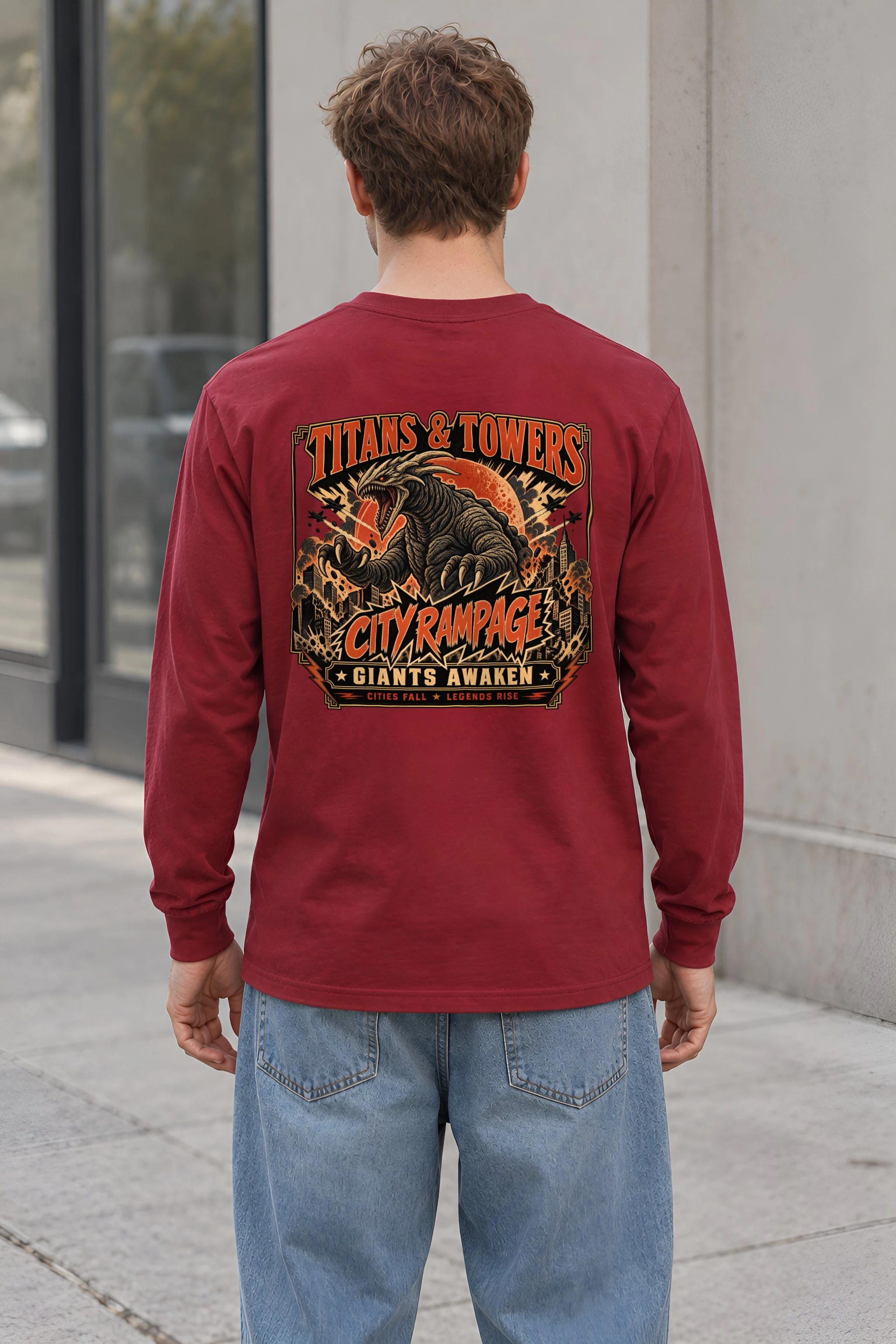 "City Rampage" Unisex Longsleeve T-shirt