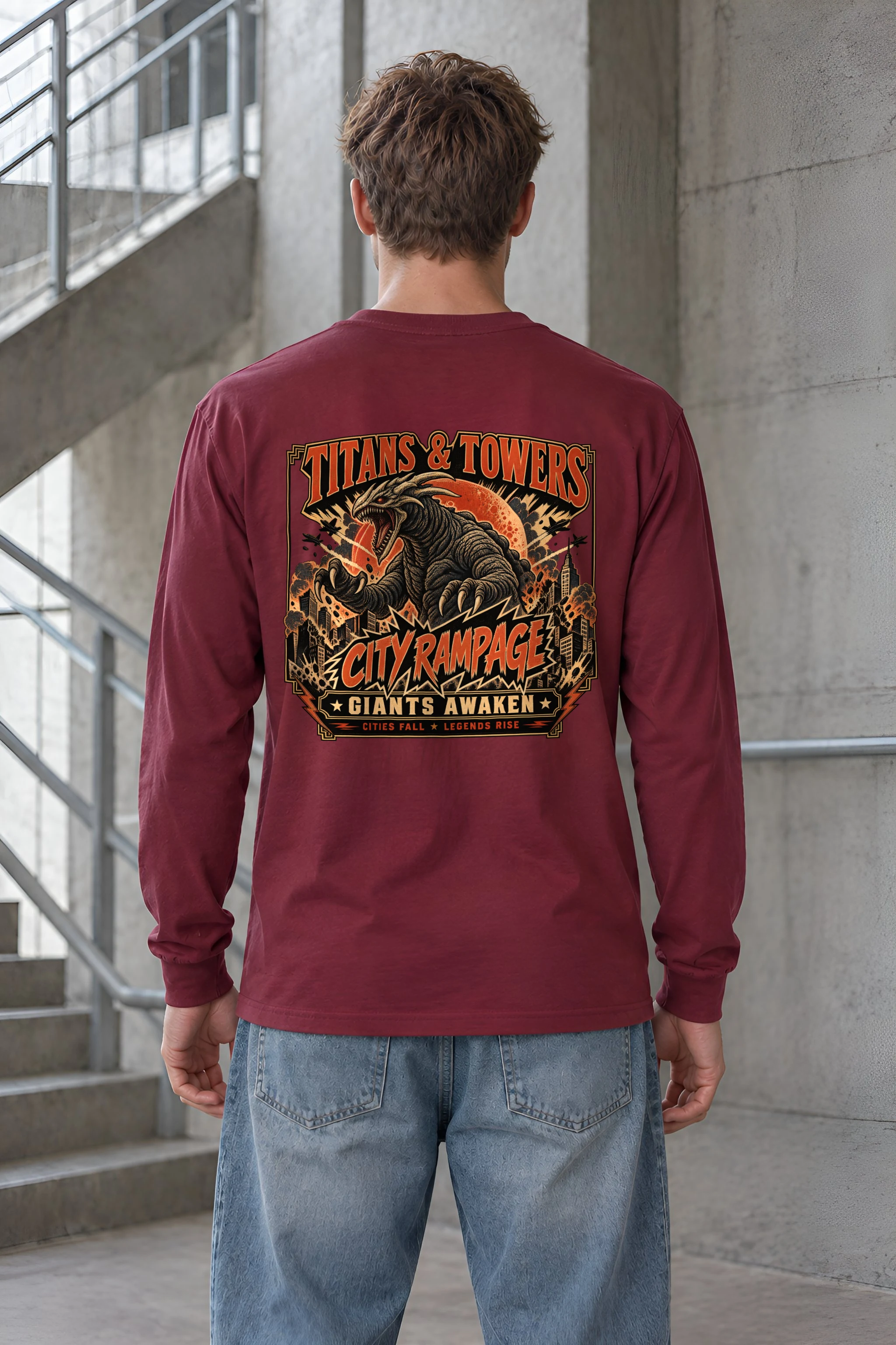"City Rampage" Unisex Longsleeve T-shirt