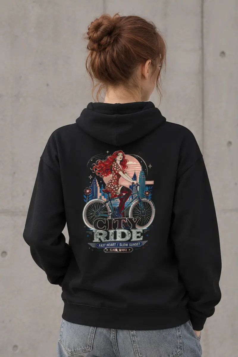 "City Ride" Heavy Blend Unisex Pullover Hoodie