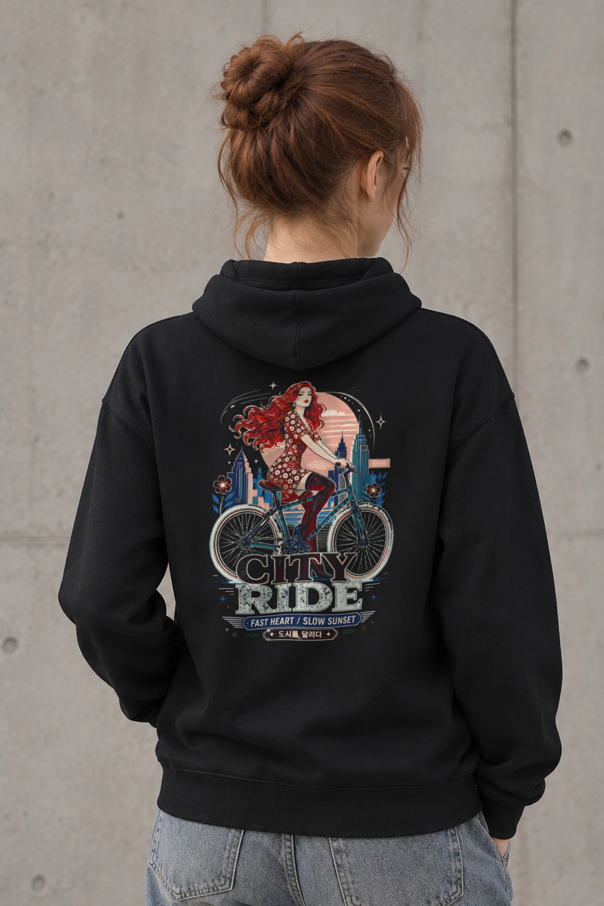 "City Ride" Heavy Blend Unisex Pullover Hoodie