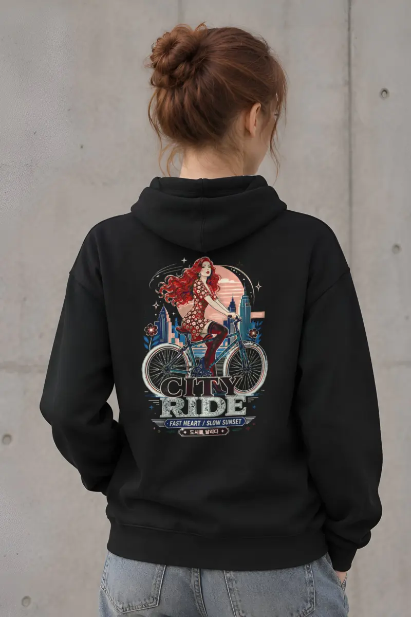 "City Ride" Heavy Blend Unisex Pullover Hoodie