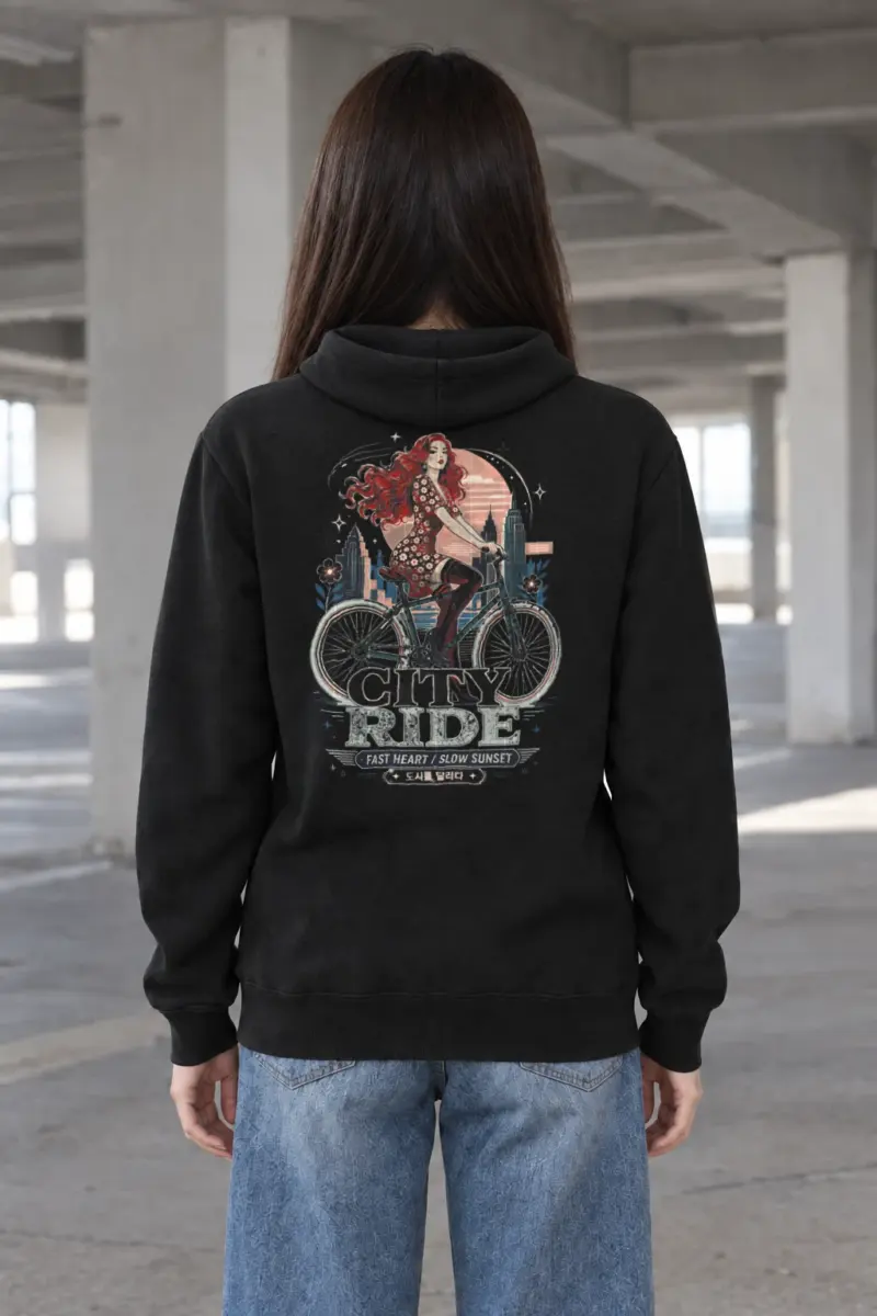"City Ride" Heavy Blend Unisex Pullover Hoodie