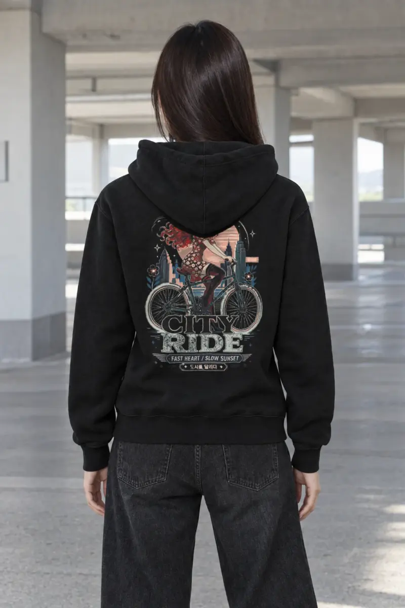 "City Ride" Heavy Blend Unisex Pullover Hoodie