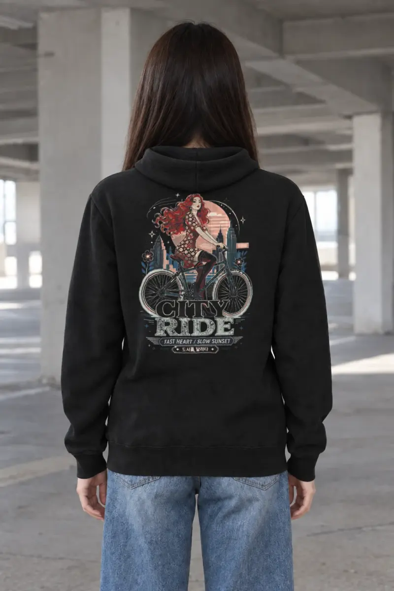 "City Ride" Heavy Blend Unisex Pullover Hoodie