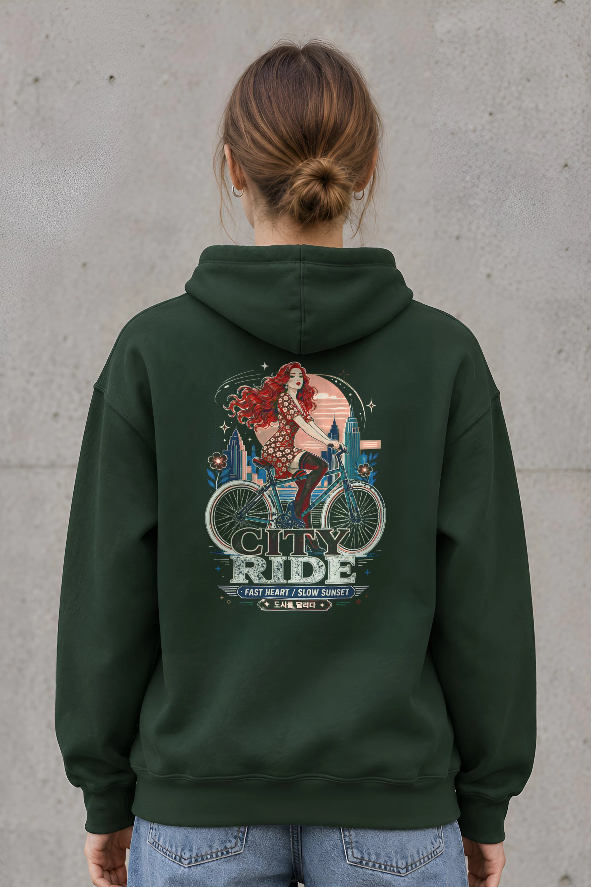 "City Ride" Unisex Pullover Hoodie