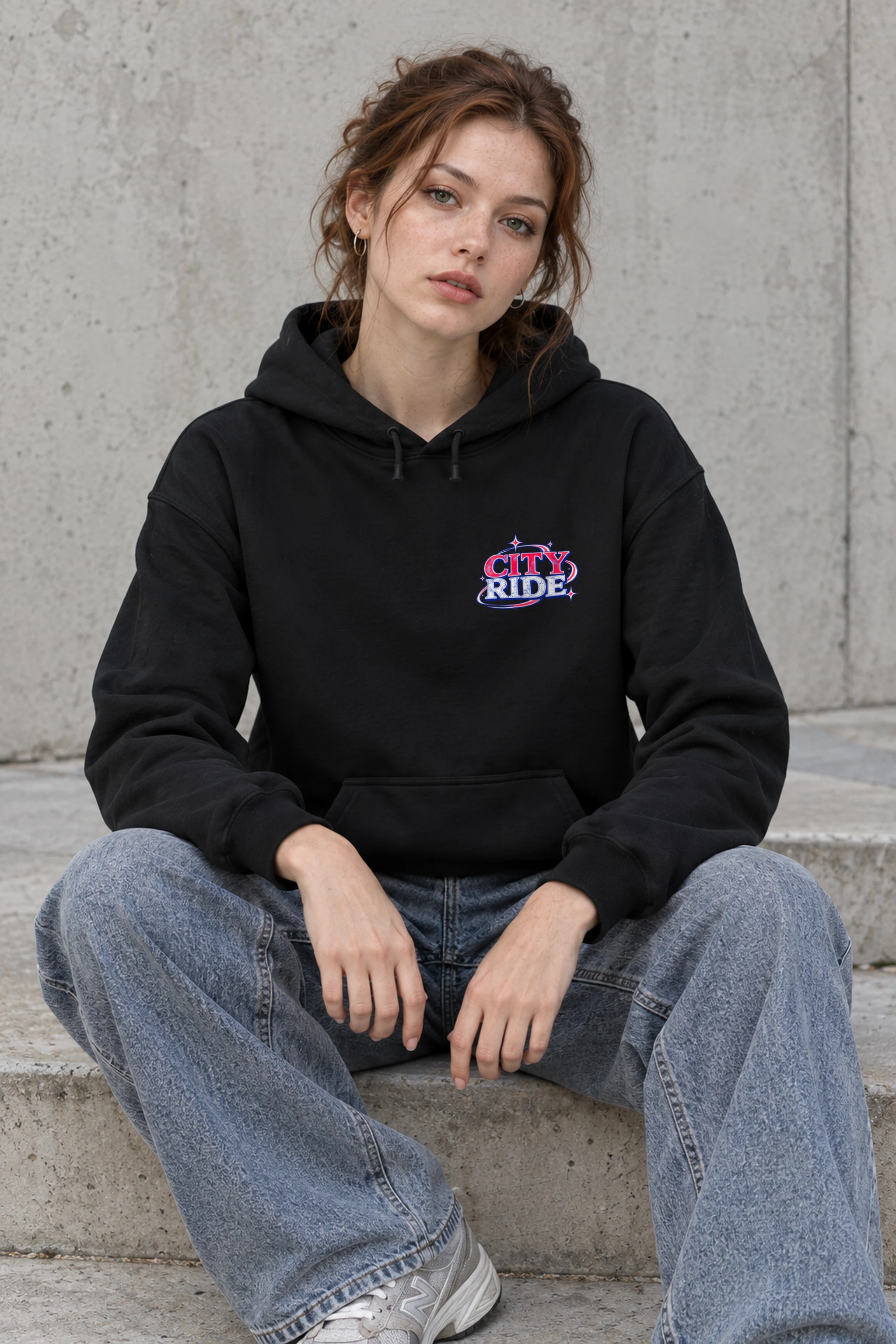 "City Ride" Heavy Blend Unisex Pullover Hoodie