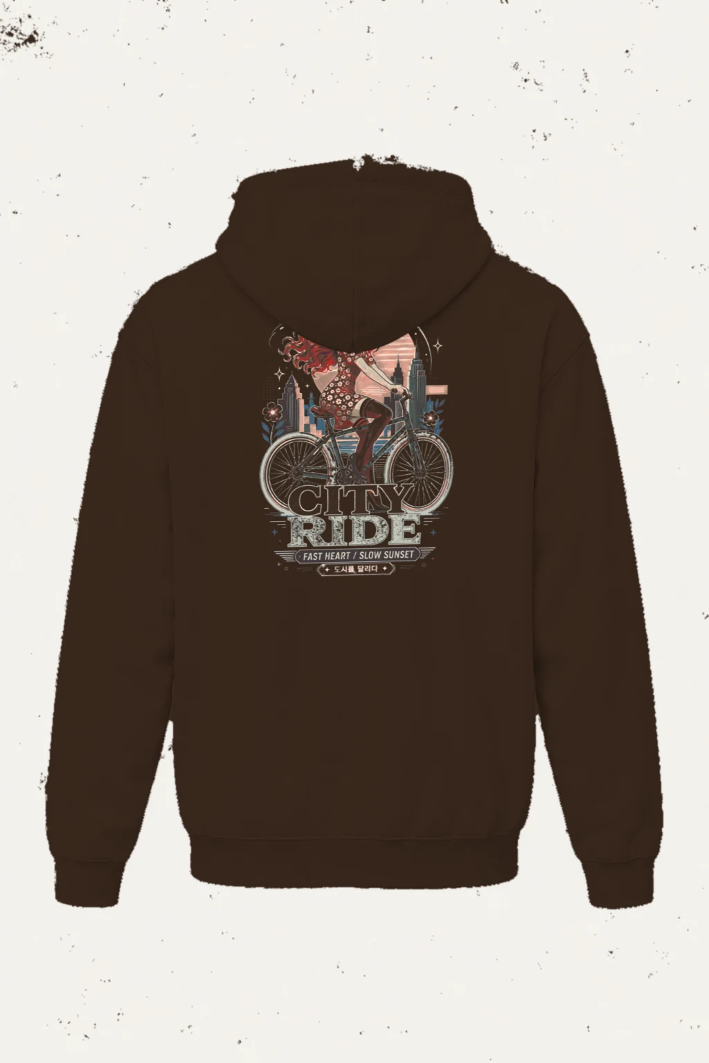 "City Ride" Heavy Blend Unisex Pullover Hoodie | Gildan 18500