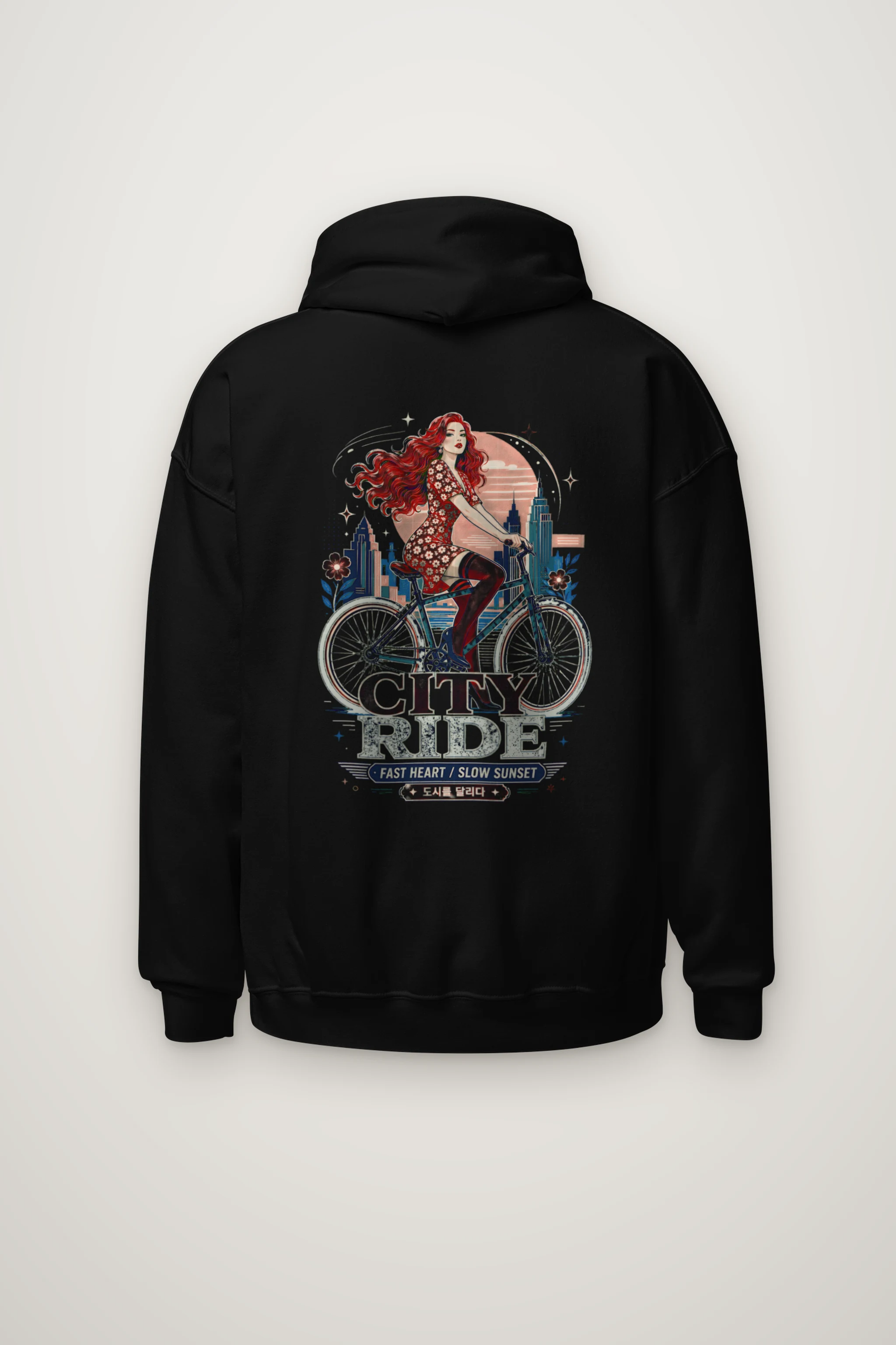 "City Ride" Heavy Blend Unisex Pullover Hoodie