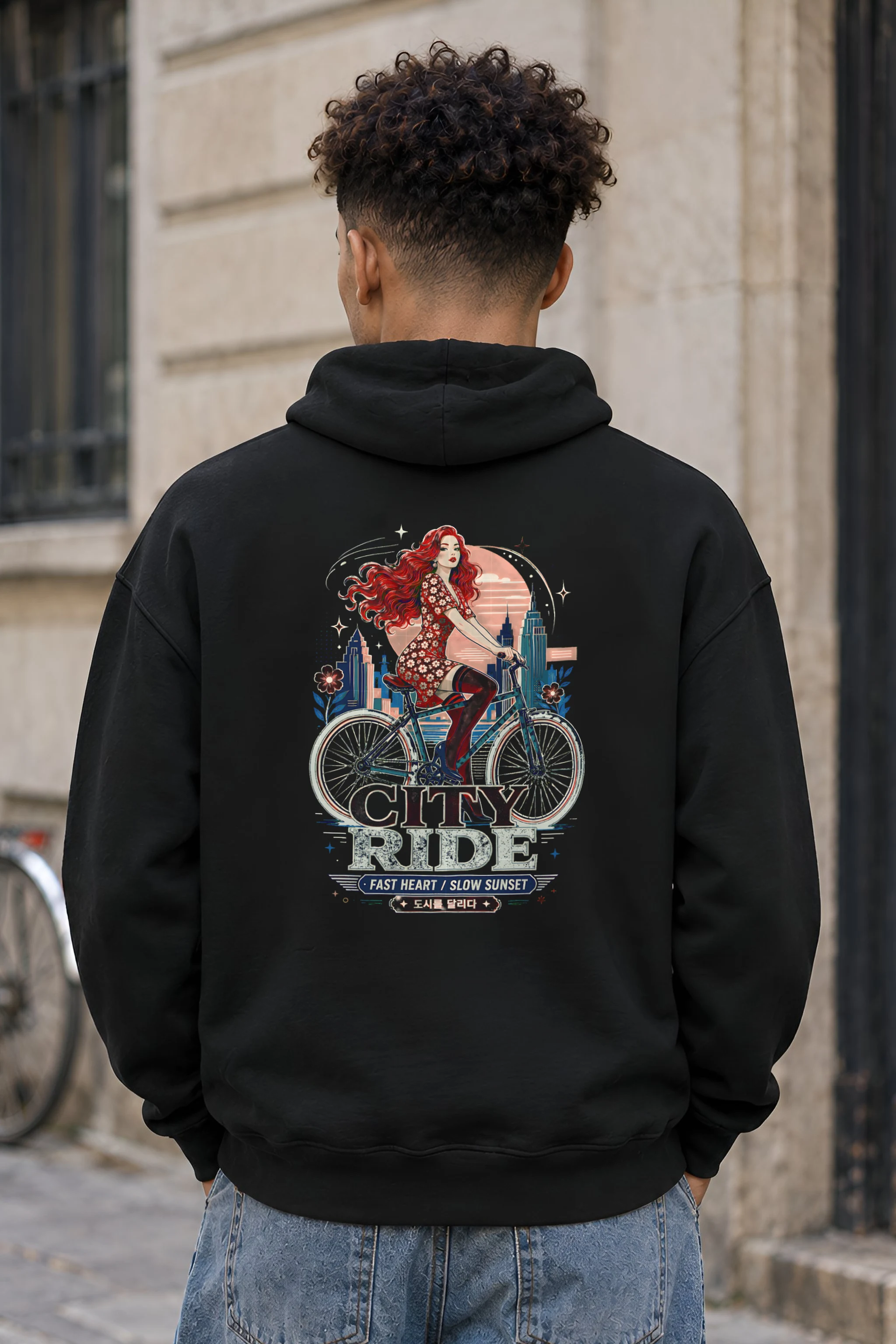 "City Ride" Unisex Pullover Hoodie