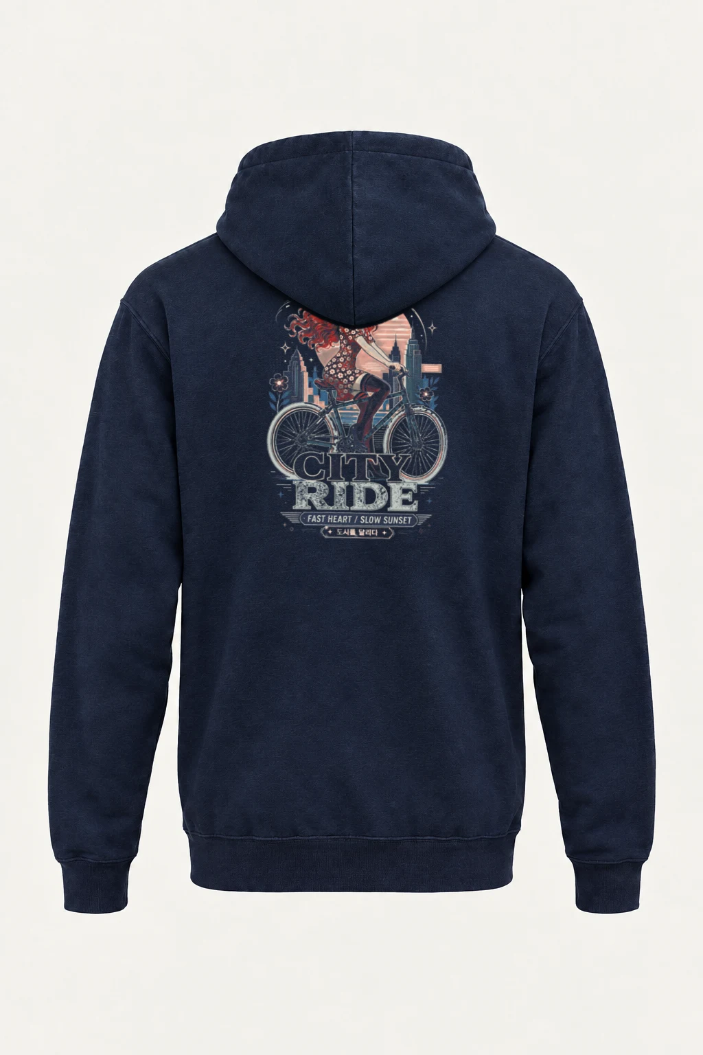 "City Ride" Heavy Blend Unisex Pullover Hoodie | Gildan 18500