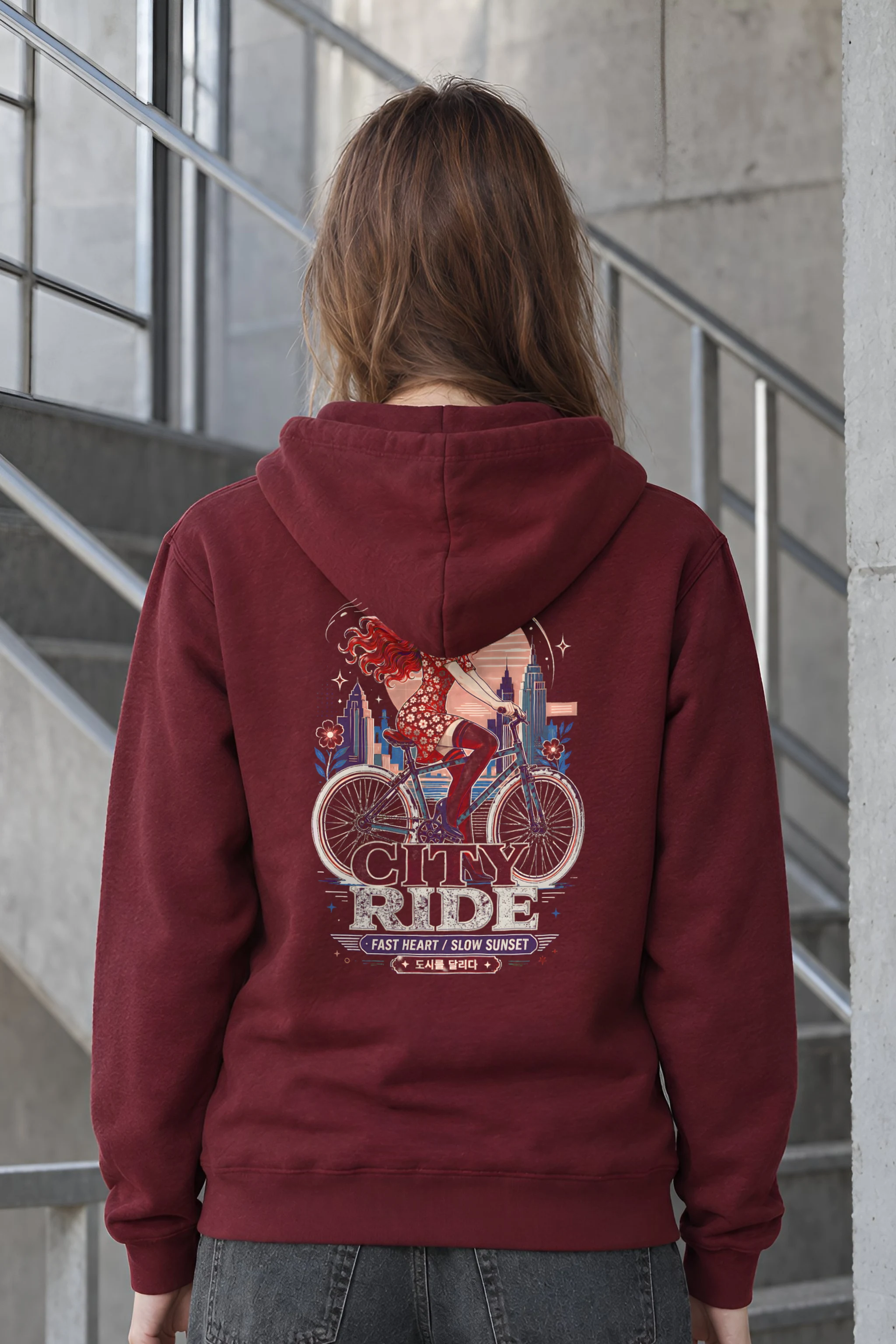 "City Ride" Unisex Pullover Hoodie