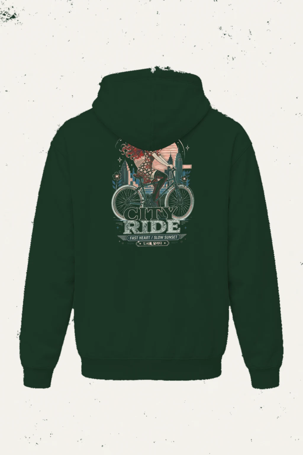 "City Ride" Heavy Blend Unisex Pullover Hoodie | Gildan 18500