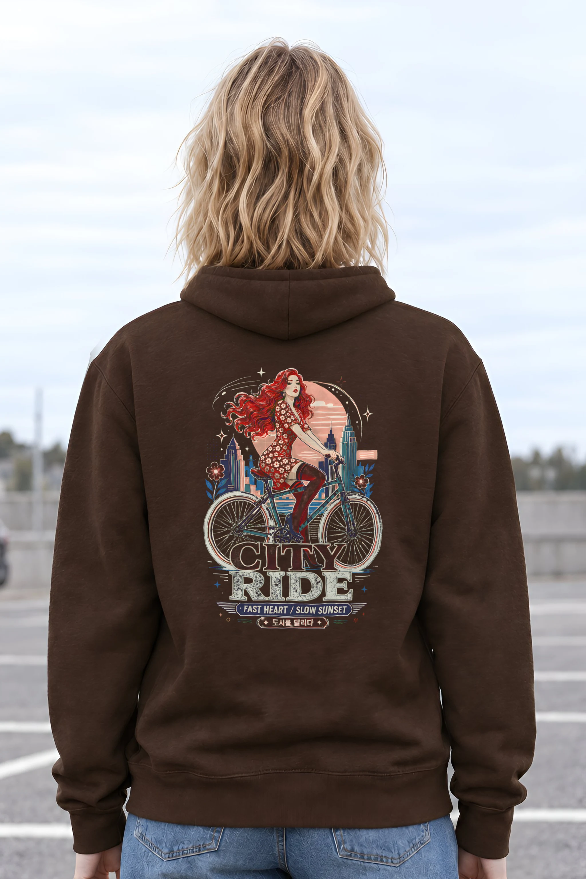 "City Ride" Unisex Pullover Hoodie