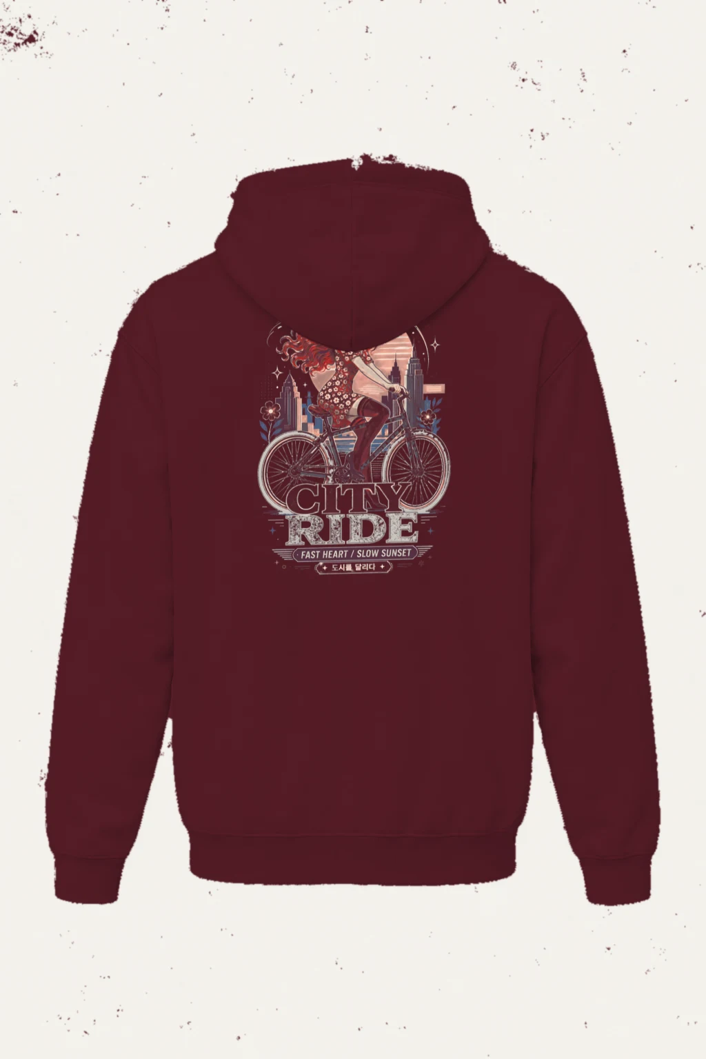 "City Ride" Heavy Blend Unisex Pullover Hoodie | Gildan 18500