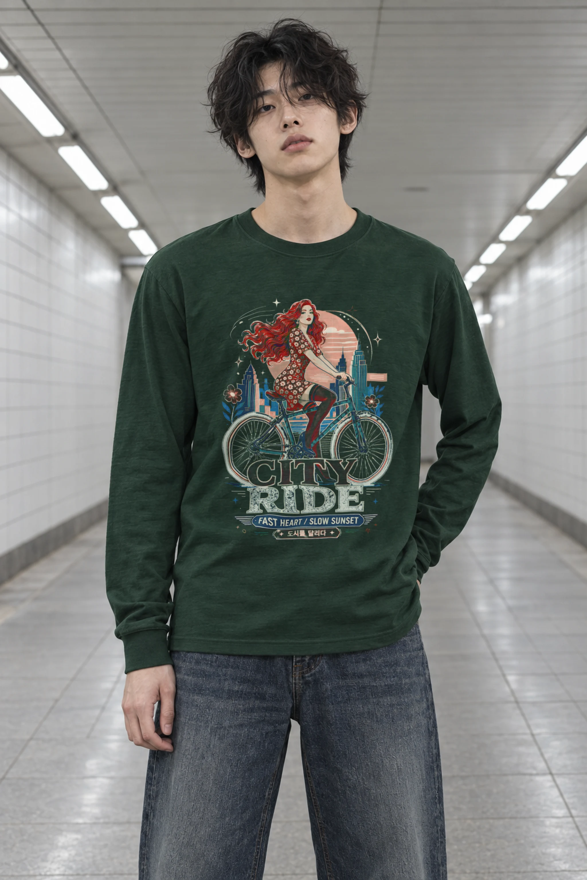 "City Ride" Unisex Longsleeve T-shirt