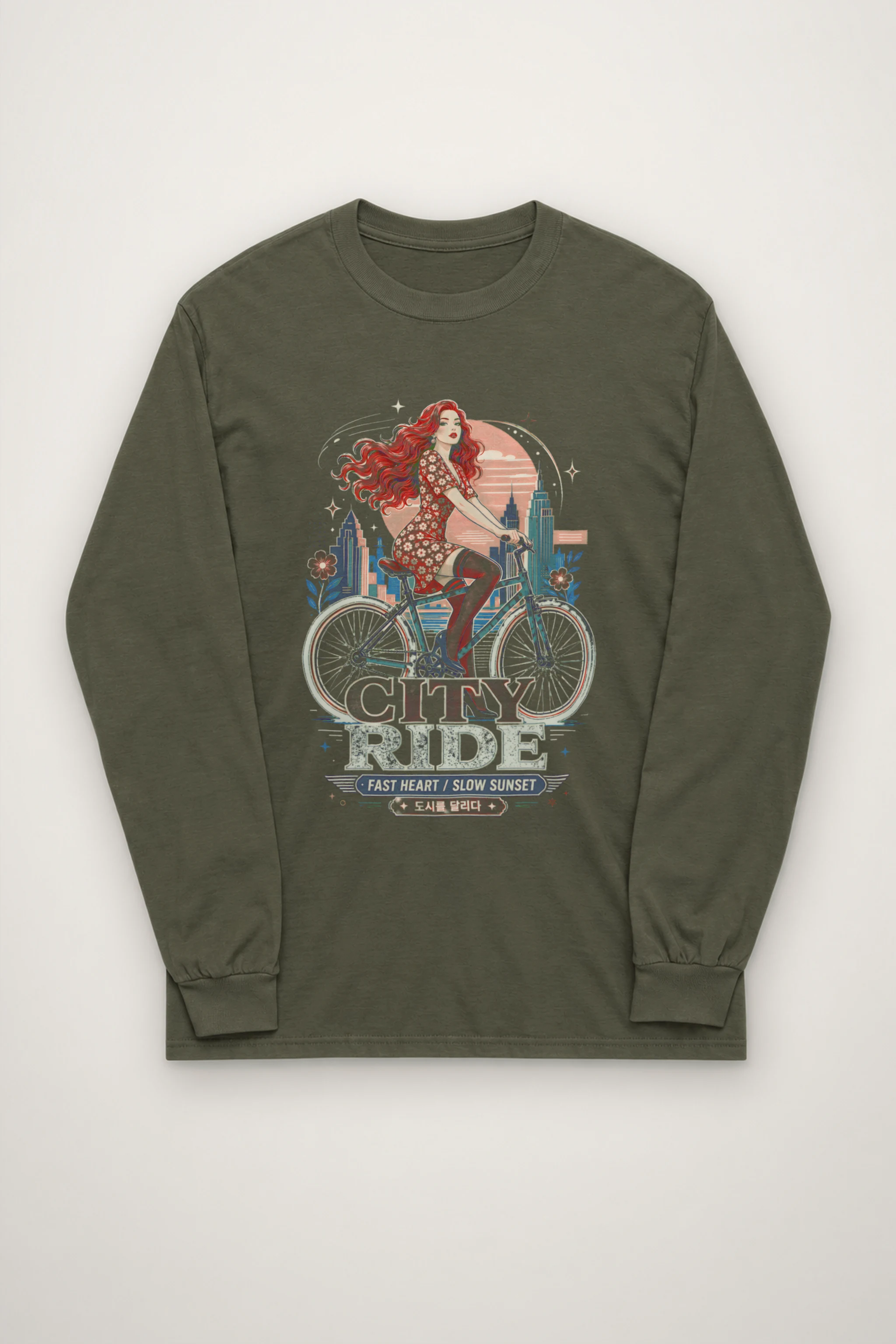 "City Ride" Unisex Longsleeve T-shirt