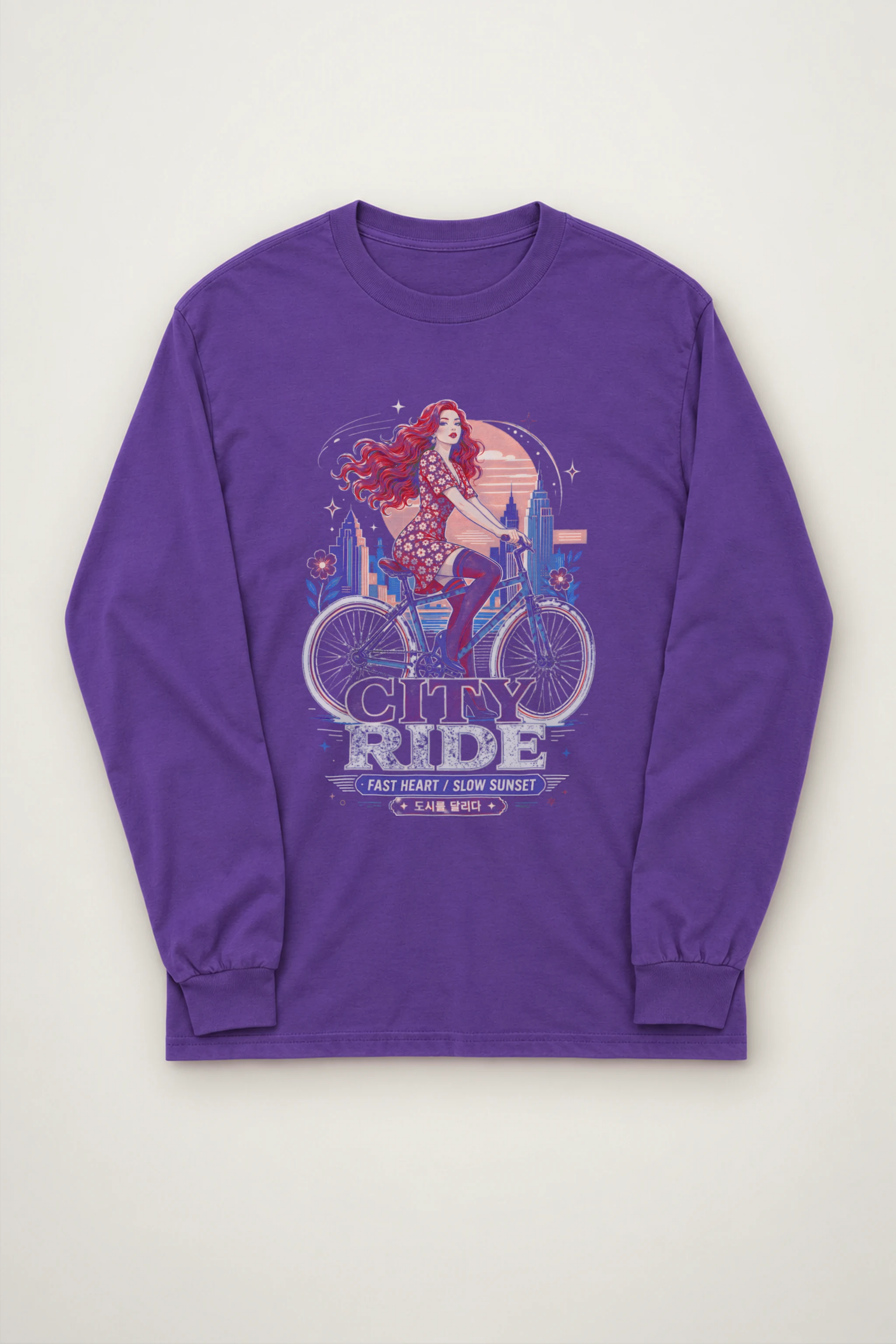 "City Ride" Unisex Longsleeve T-shirt