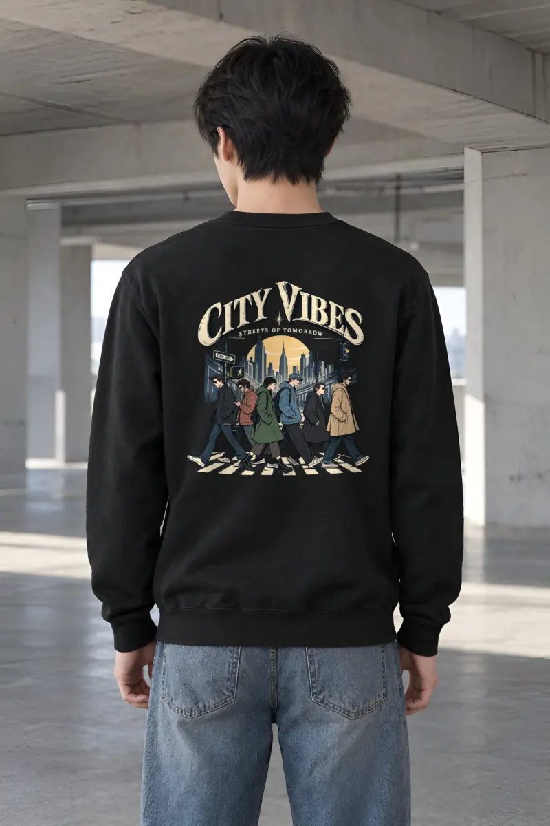 "City Vibes" Heavy Blend Unisex Crewneck Sweatshirt