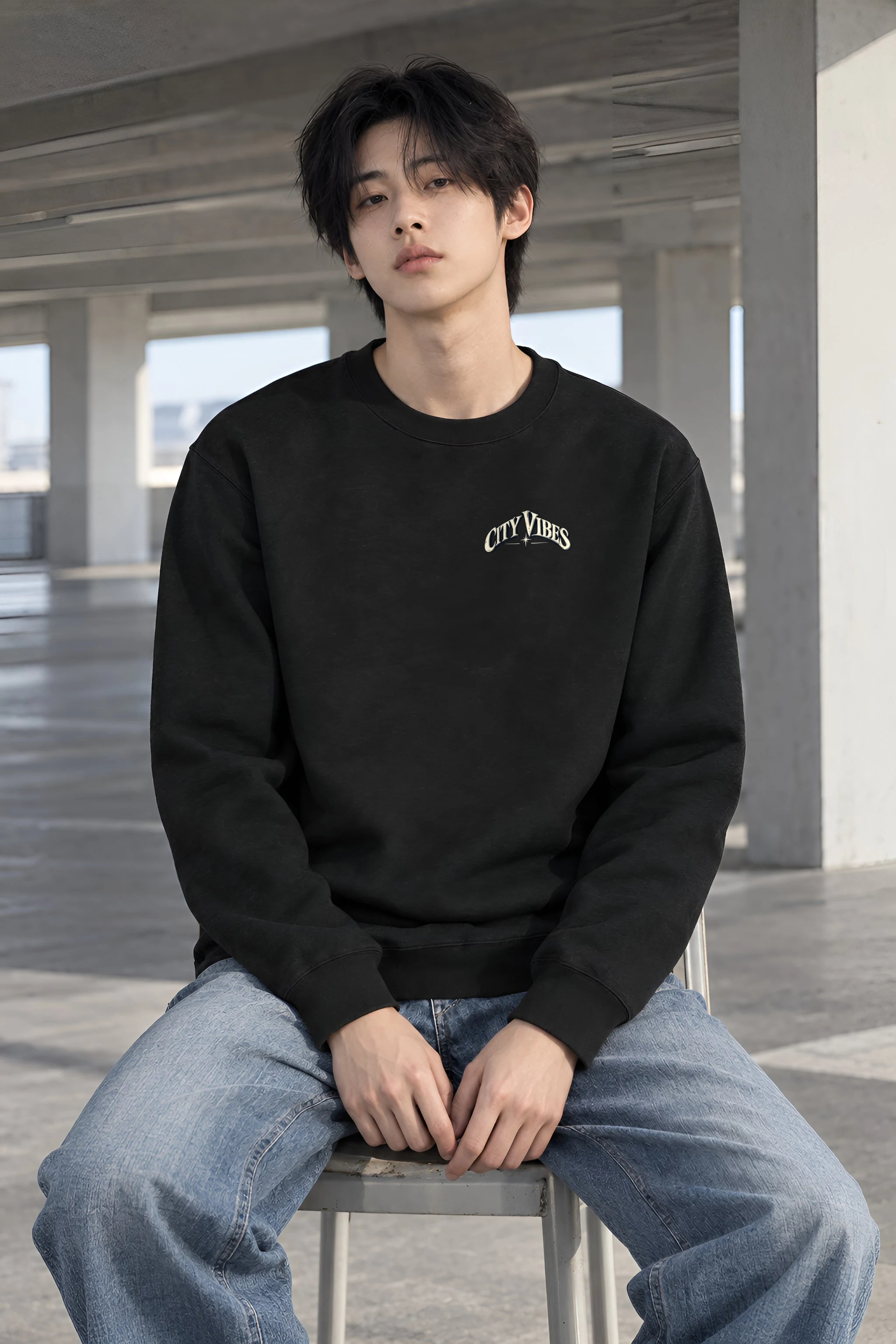"City Vibes" Heavy Blend Unisex Crewneck Sweatshirt