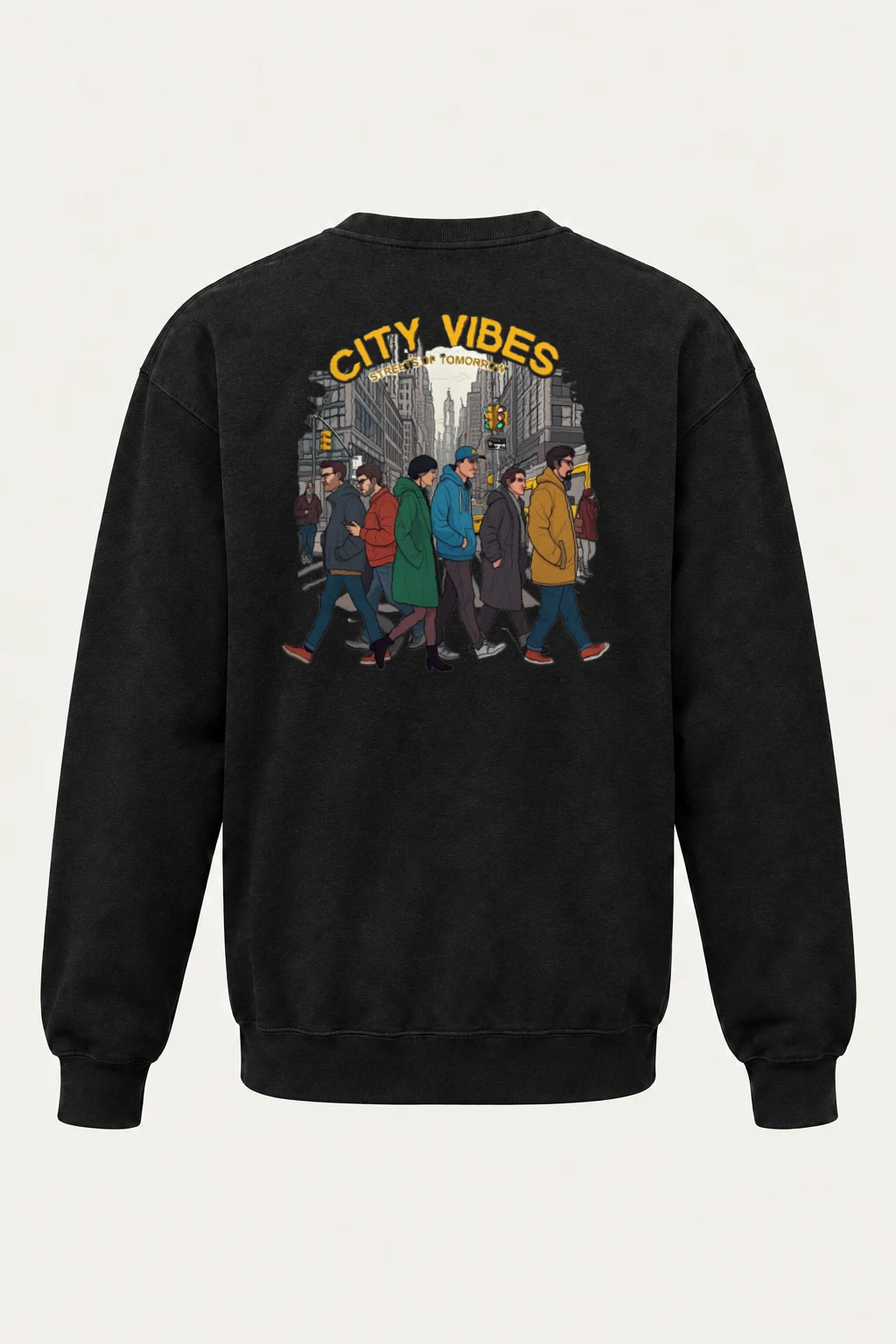 "City Vibes" Heavy Blend Unisex Crewneck Sweatshirt | Gildan 18000