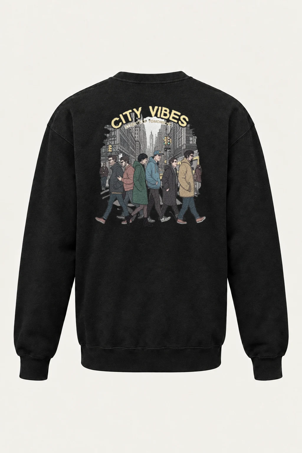 "City Vibes" Heavy Blend Unisex Crewneck Sweatshirt | Gildan 18000