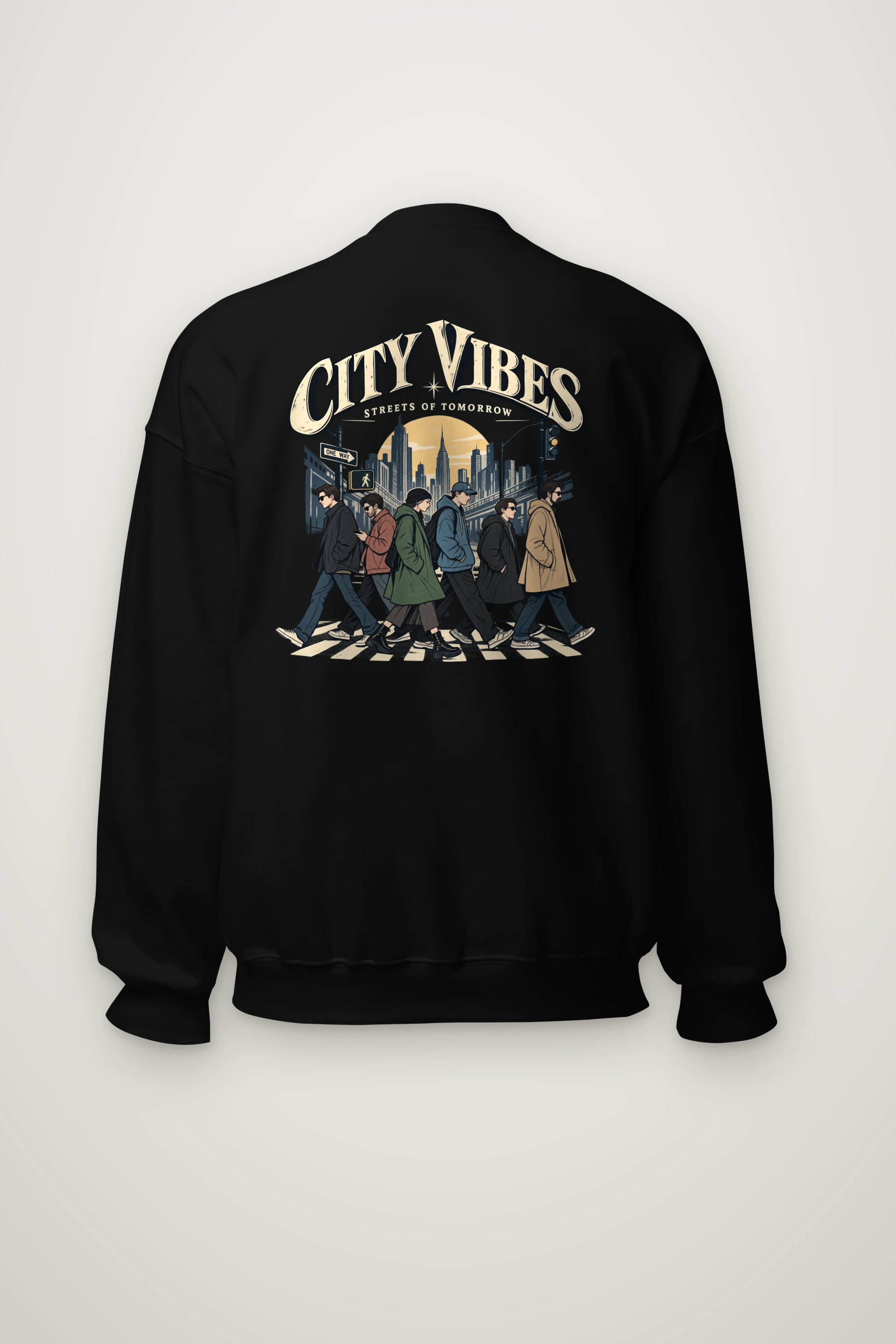 "City Vibes" Heavy Blend Unisex Crewneck Sweatshirt