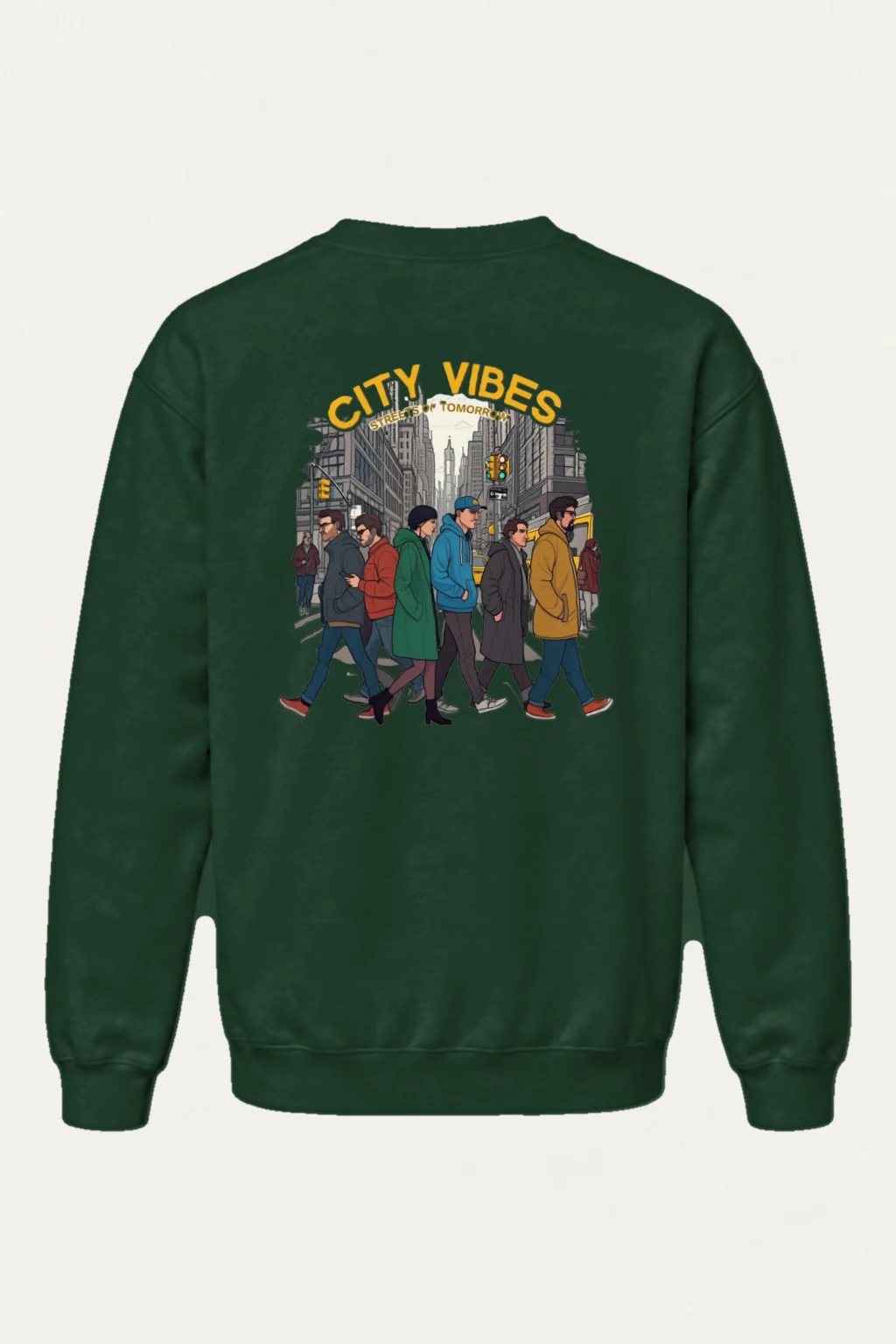 "City Vibes" Heavy Blend Unisex Crewneck Sweatshirt | Gildan 18000