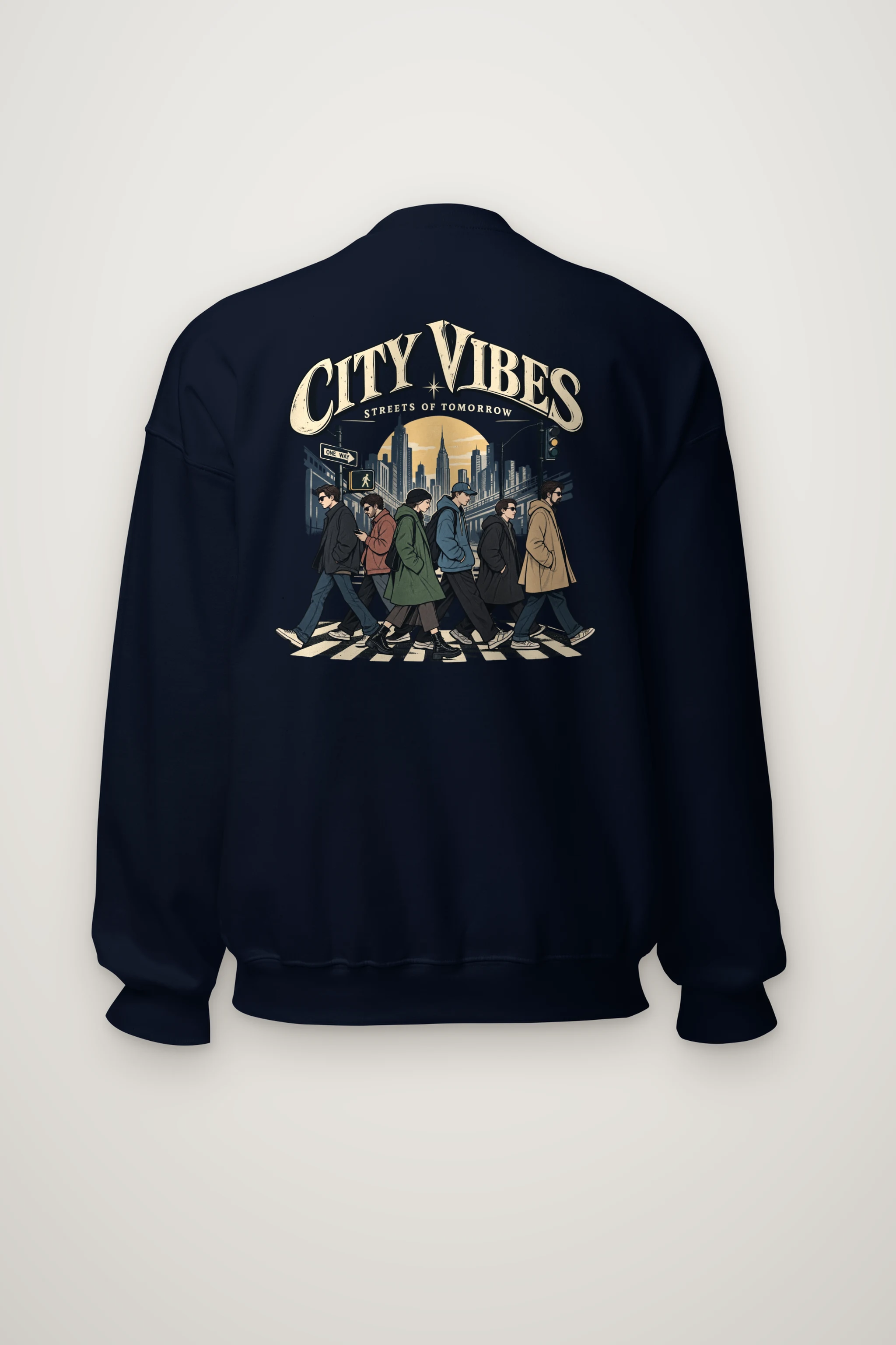 "City Vibes" Heavy Blend Unisex Crewneck Sweatshirt