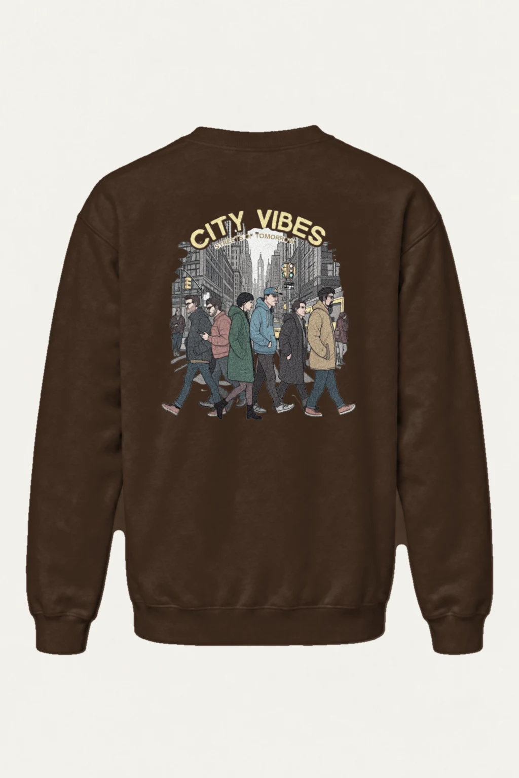 "City Vibes" Heavy Blend Unisex Crewneck Sweatshirt | Gildan 18000